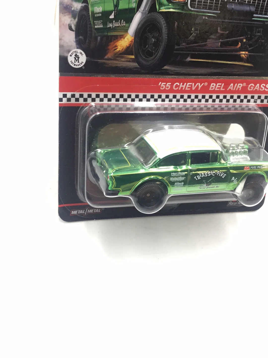 hot wheels redline club RLC 55 Chevy bel air gasser Triassic Five with protector - Image 3
