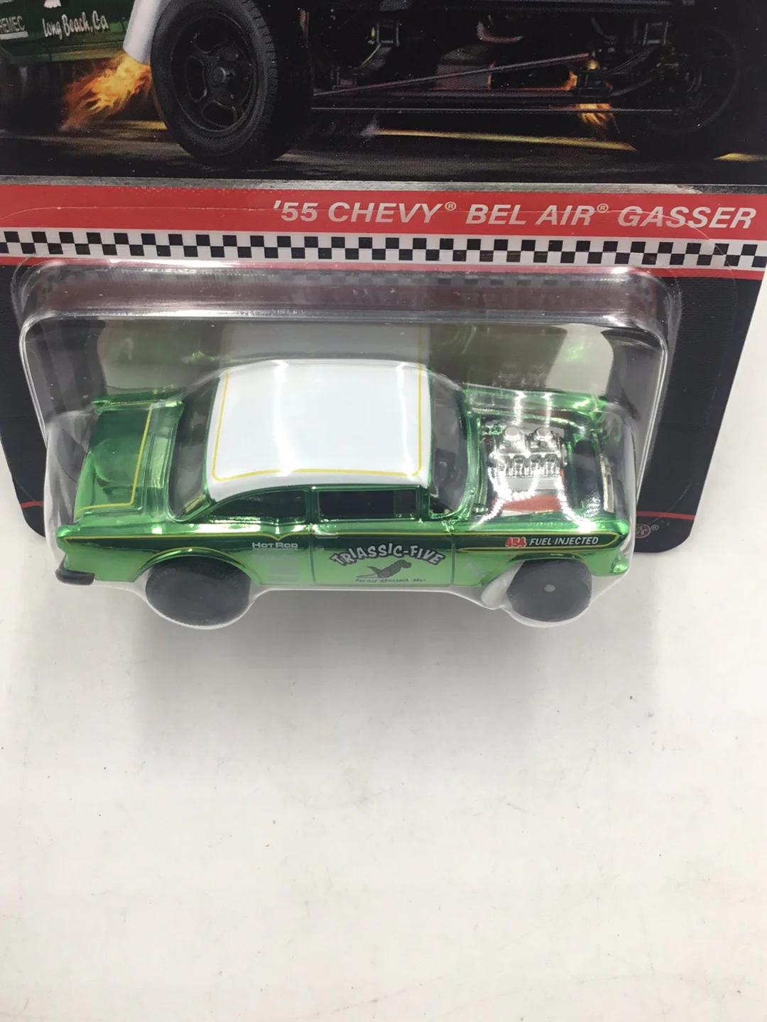 hot wheels redline club RLC 55 Chevy bel air gasser Triassic Five with protector - Image 5