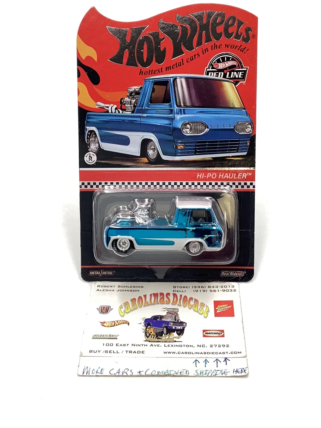 hot wheels redline club RLC Hi-Po Hauler blue real riders 23889/30000 with protector