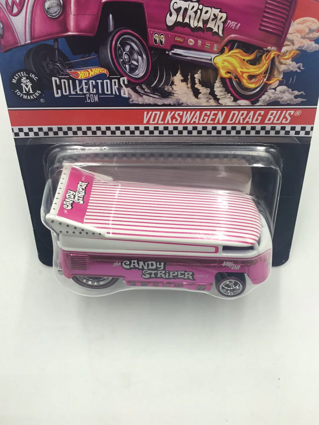 Hot wheels redline club Volkswagen Drag Bus (Pink Variant) 4044/20000 with protector - Image 5