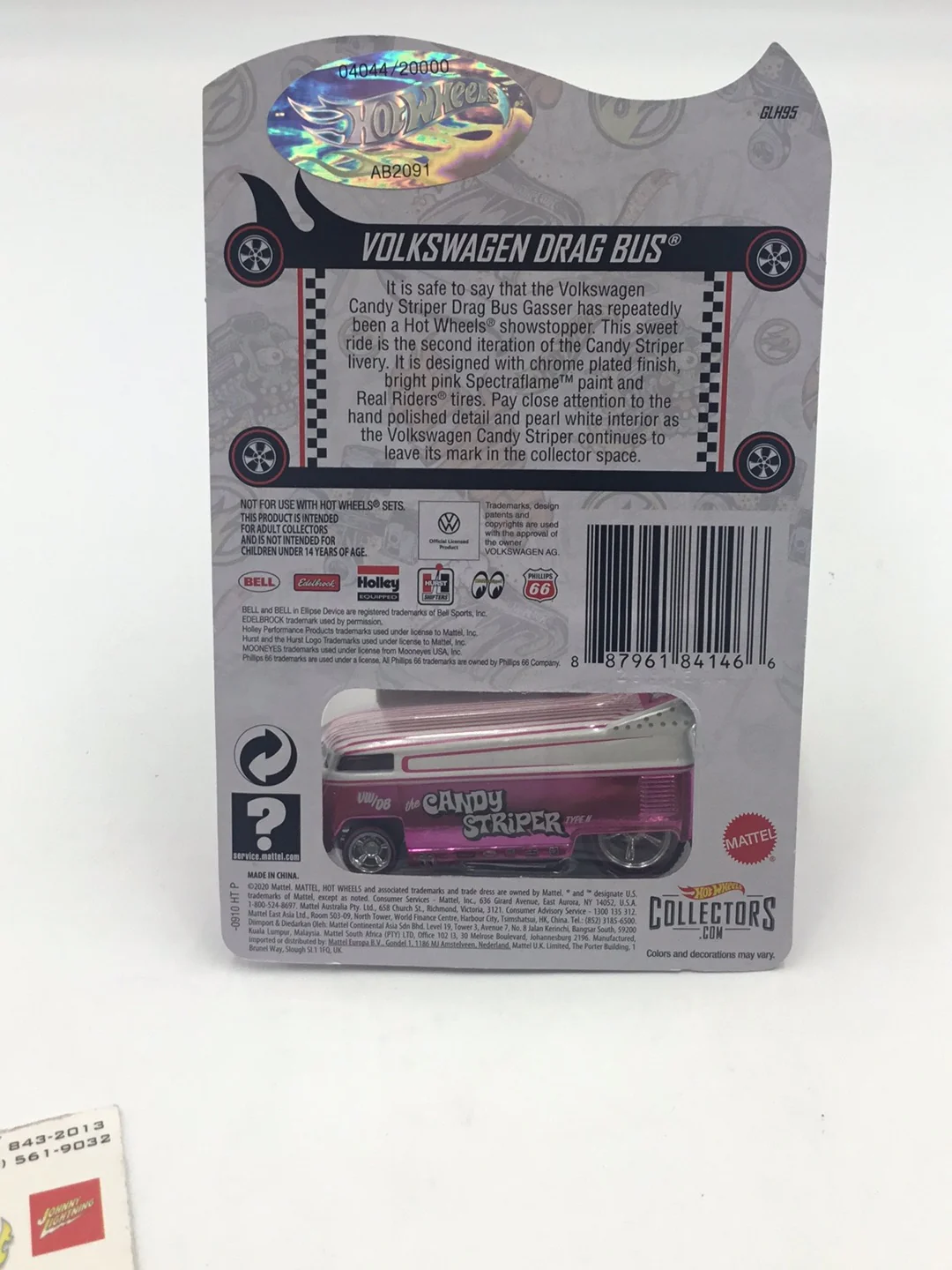 Hot wheels redline club Volkswagen Drag Bus (Pink Variant) 4044/20000 with protector - Image 6