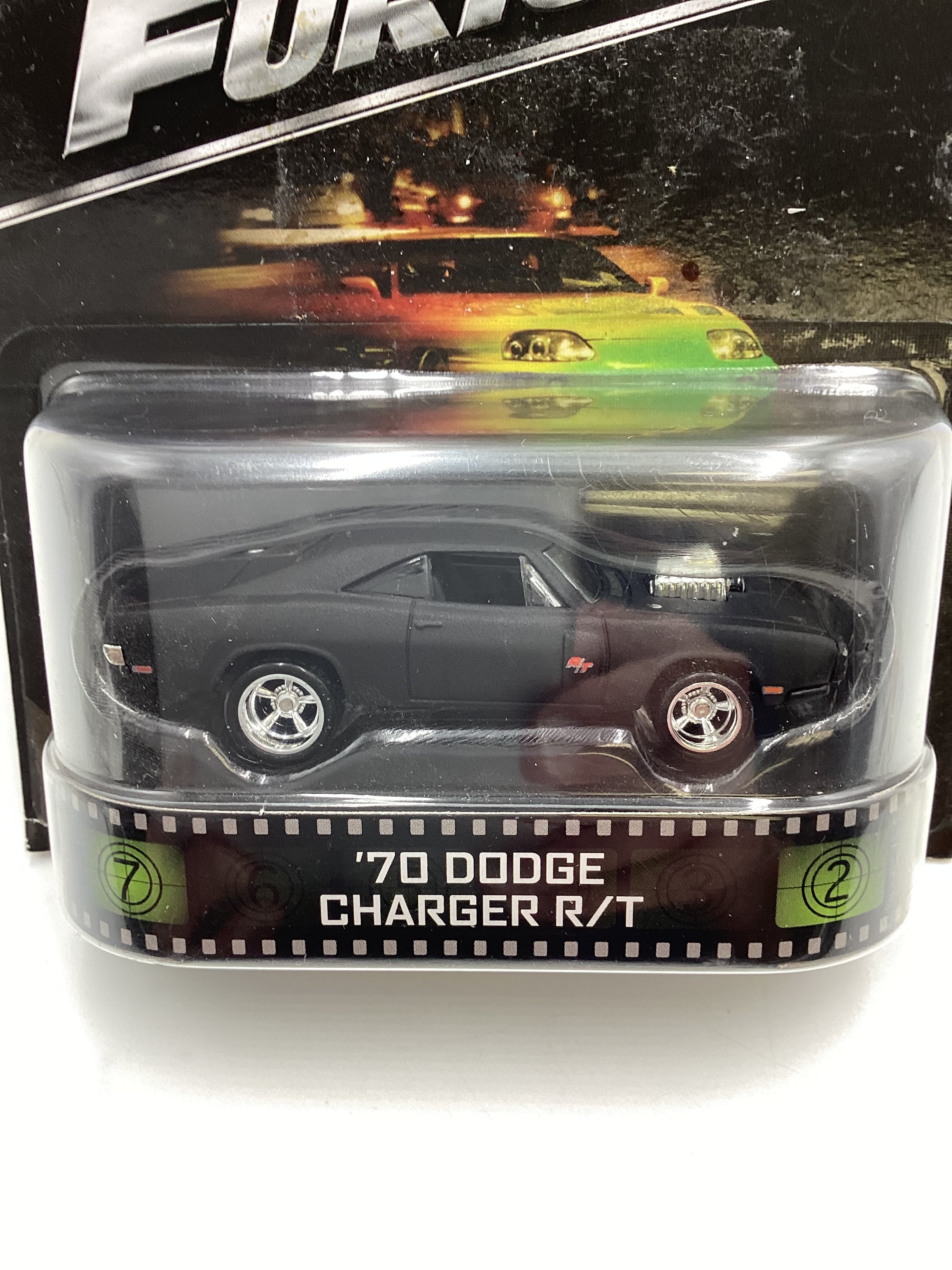 2016 Hot wheels Retro Entertainment Fast & Furious 70 Dodge Charger R/T Black 242C - Image 3