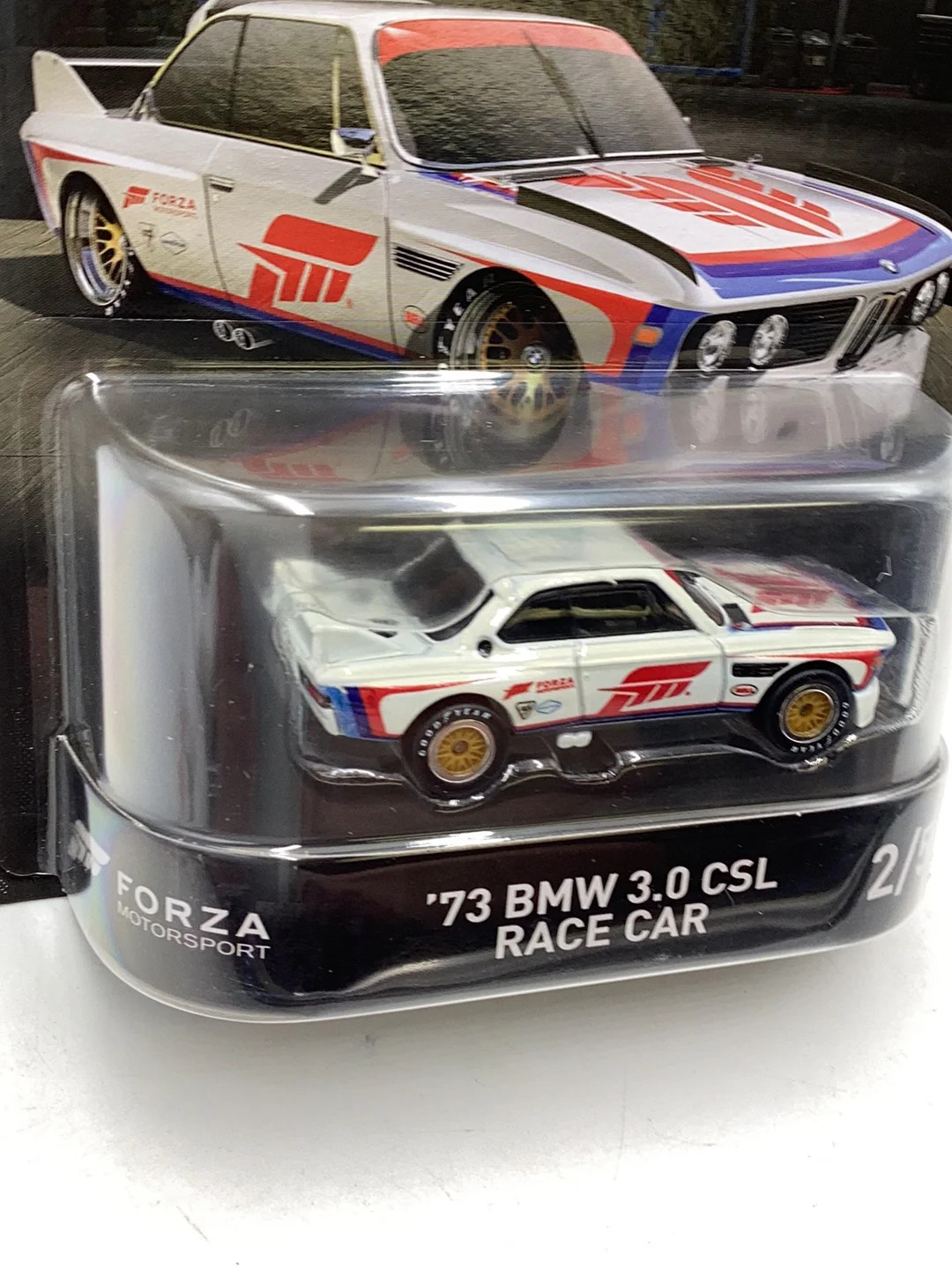 Hot wheels retro entertainment Forza Motorsport 73 BMW 3.0 CSL Race Car 2/5 - Image 4