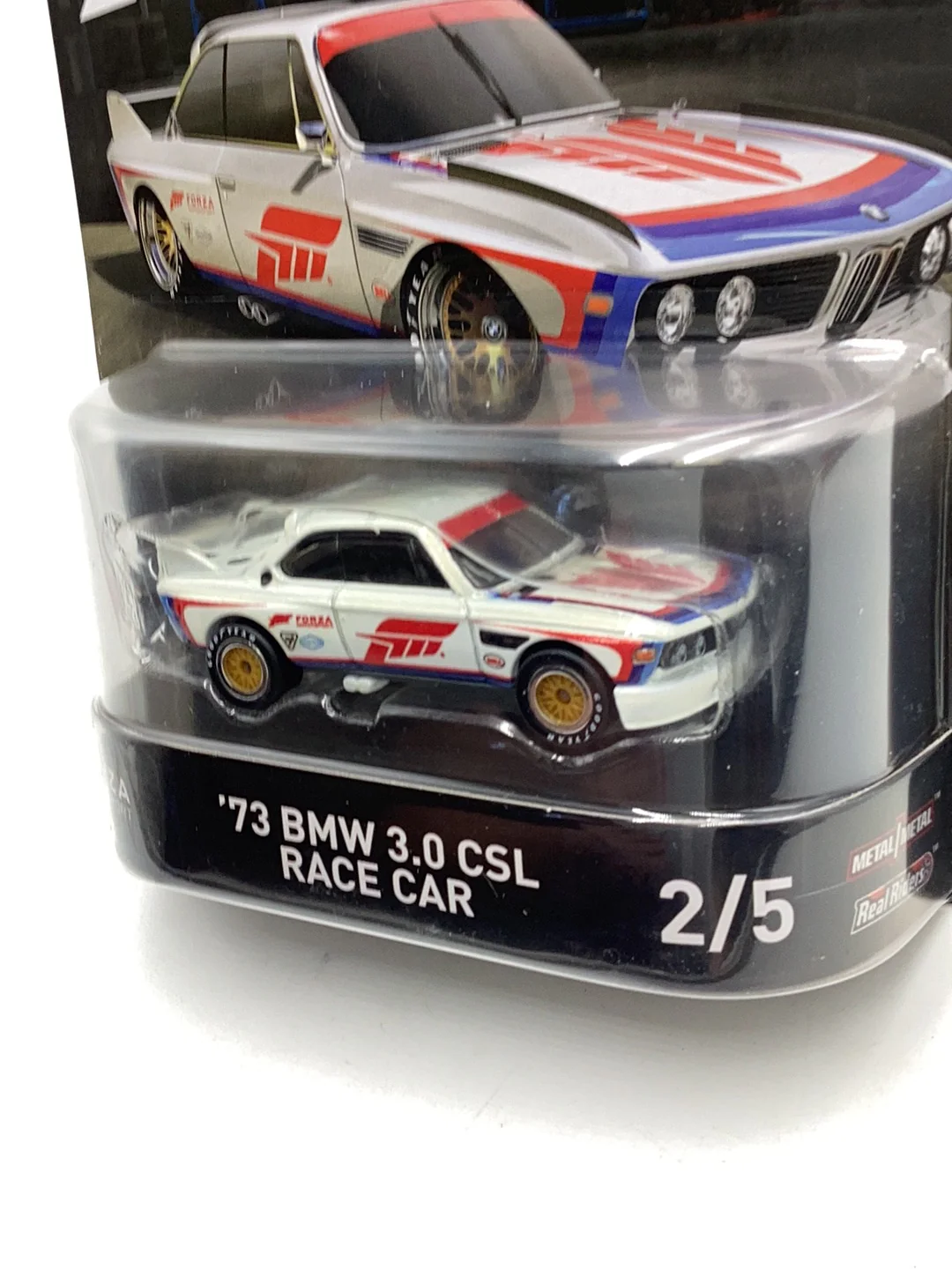 Hot wheels retro entertainment Forza Motorsport 73 BMW 3.0 CSL Race Car 2/5 - Image 5