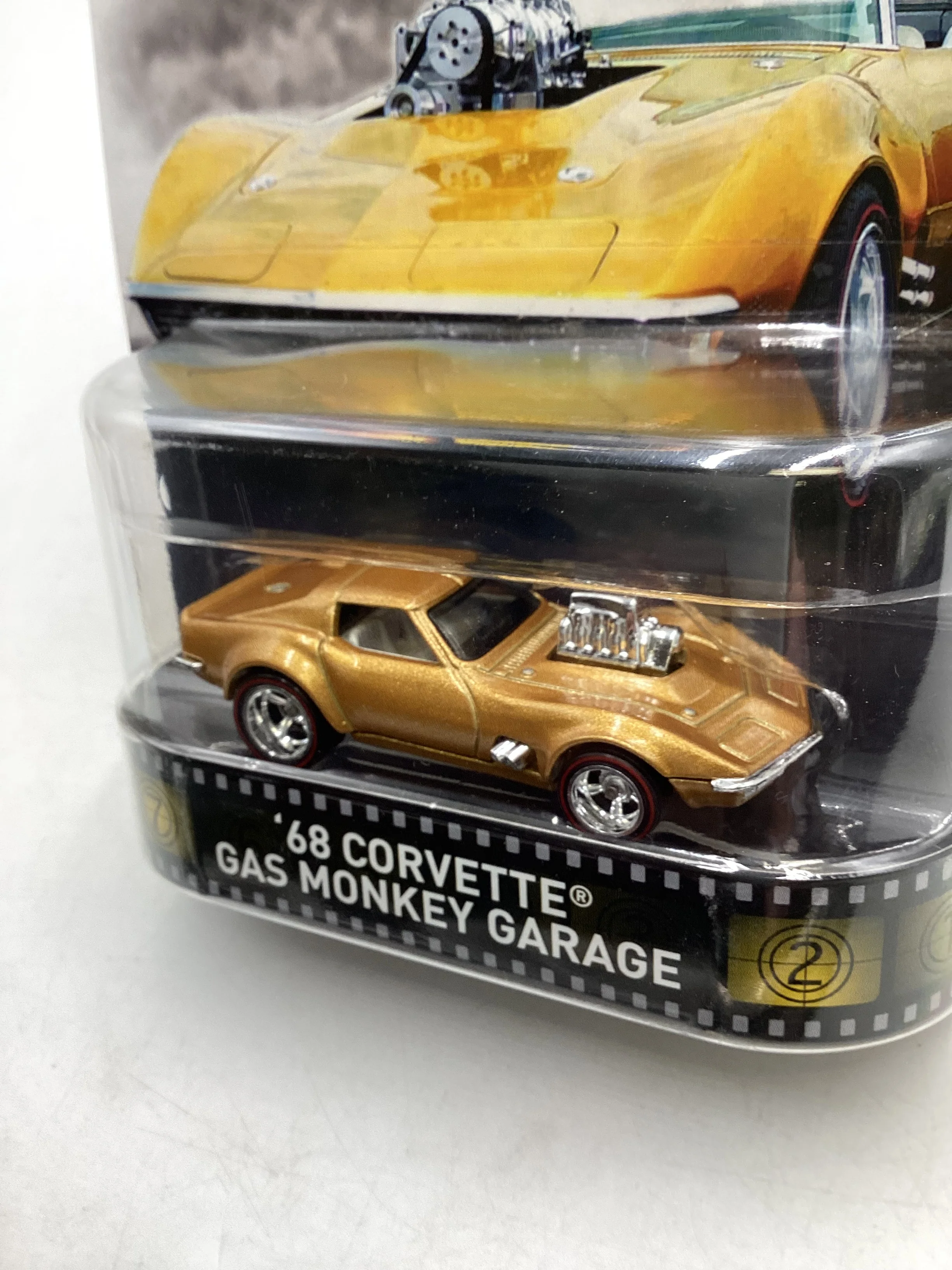 Hot wheels Retro Entertainment Gas Monkey Garage 68 Corvette 241A - Image 4
