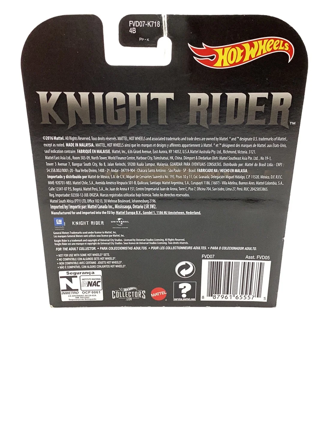 Hot wheels retro entertainment knight rider K.A.R.R VHTF!!! 259F - Image 6