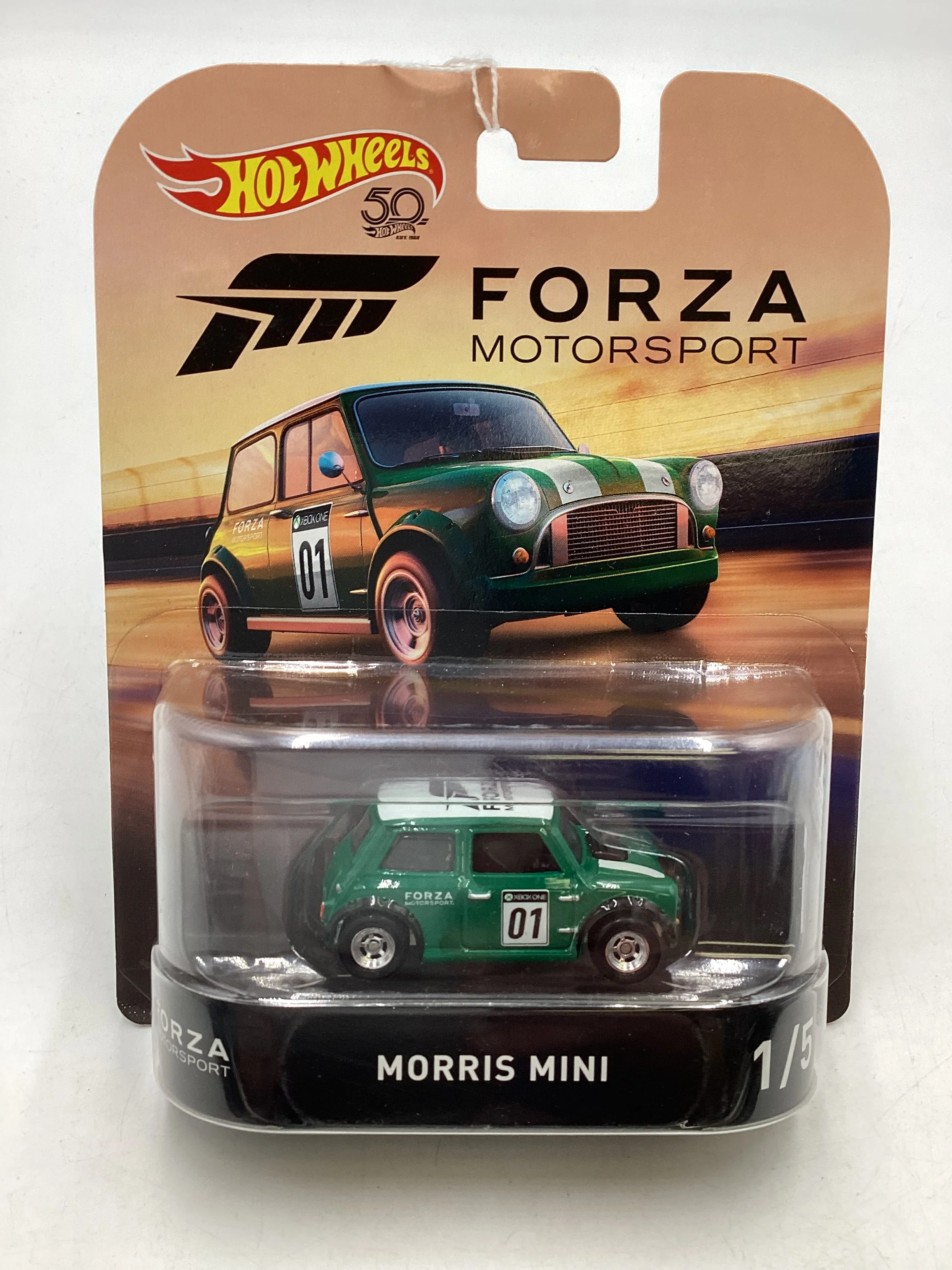 Hot wheels Retro Entertainment Morris Mini Green Forza 1/5 241B - Image 2