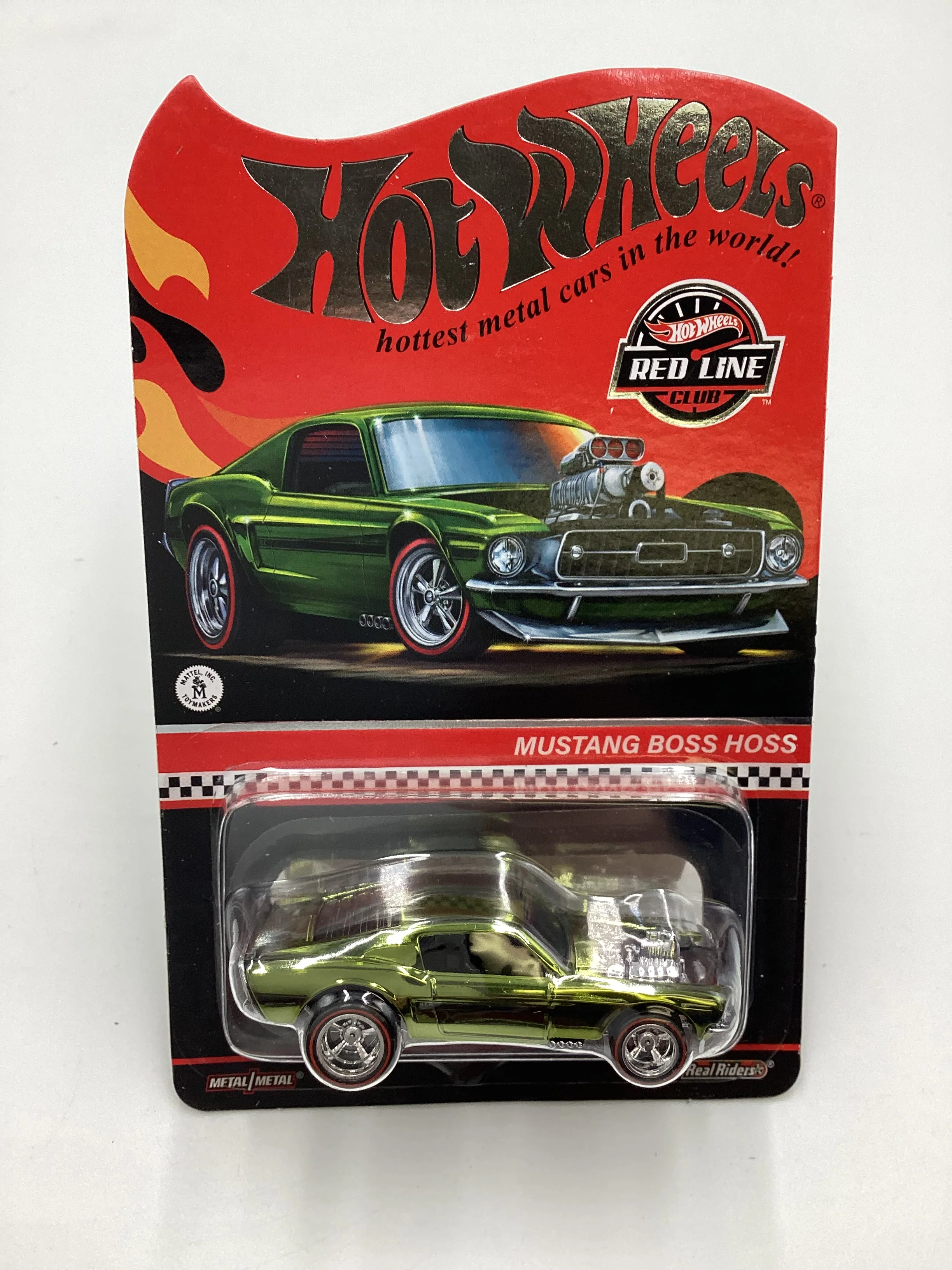 2022 Hot wheels RLC Mustang Boss Hoss Olive Green 01088/30000 with protector - Image 2