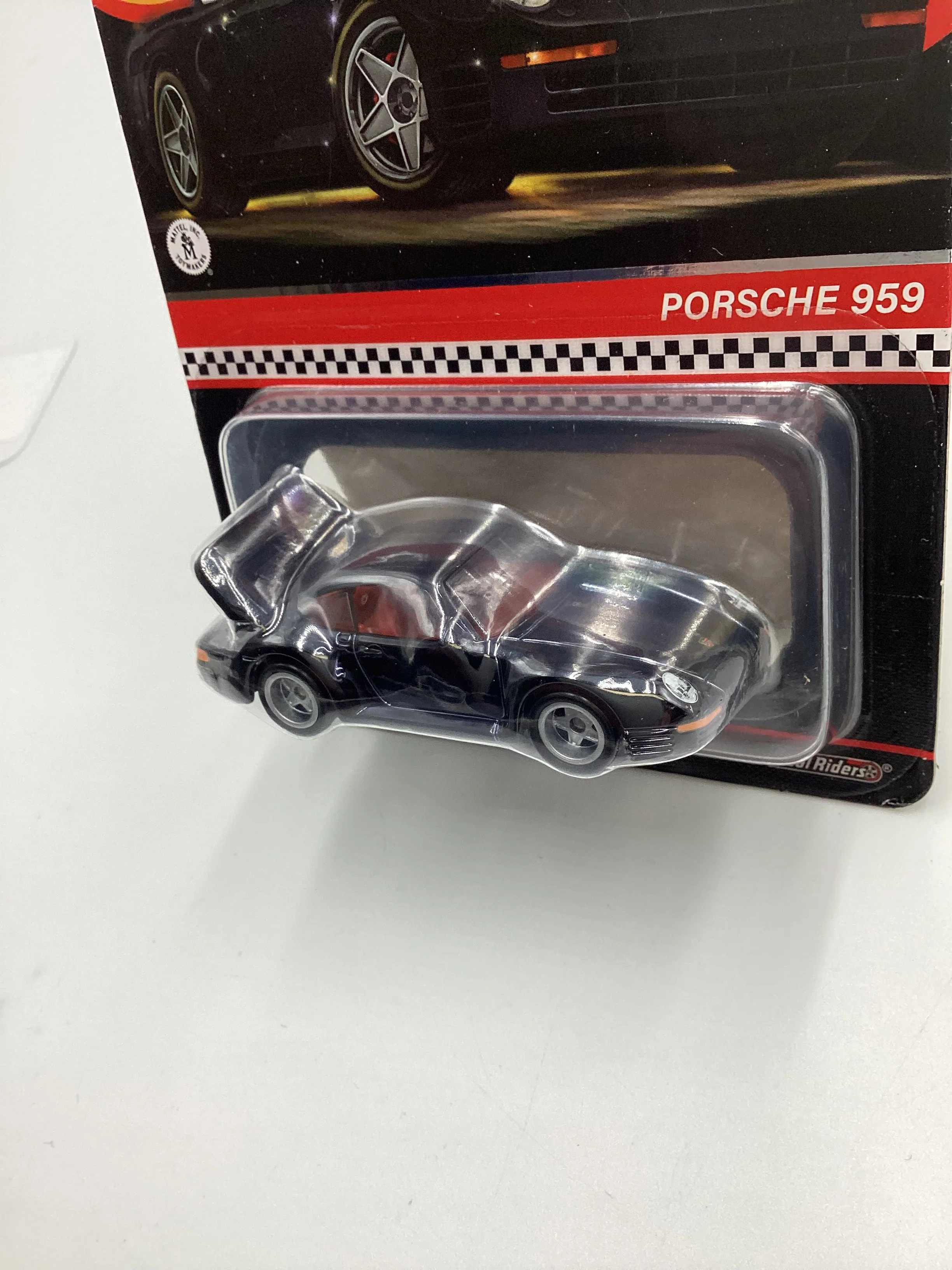 Hot Wheels RLC Sticker Card Porsche 959 Black with protector - Image 3