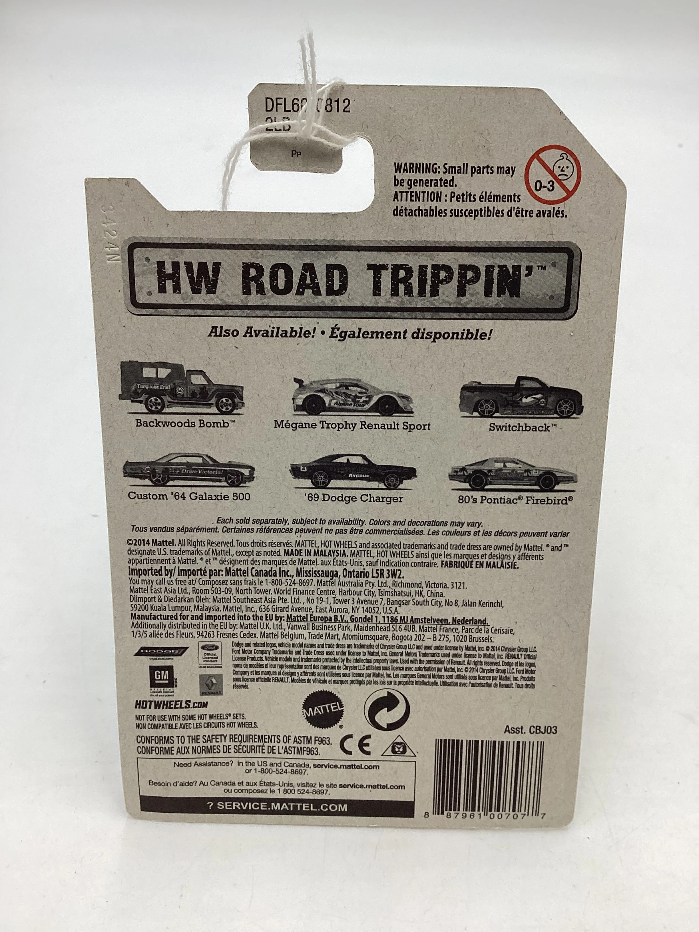 Hot Wheels Road Trippin 4/21 69 Dodge Charger 161B - Image 7