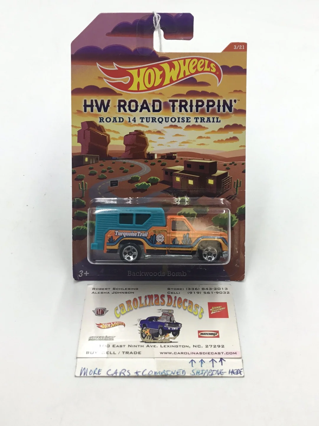 Hot Wheels Road Trippin Backwoods Bomb #3 Y4