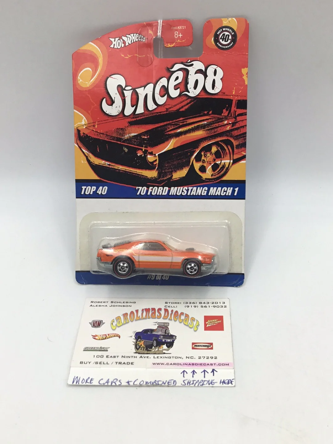 Hot wheels Since 68 Muscle Cars #9 of 40 70 Ford Mustang Mach 1 Z2