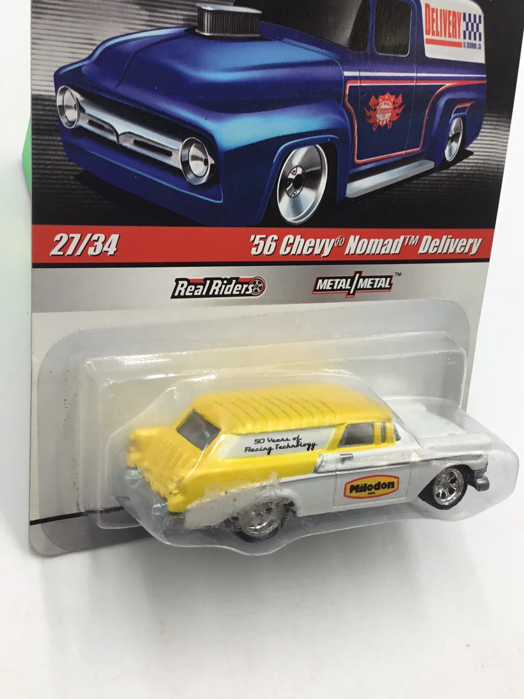 Hot wheels slick rides #27 Chevy Nomad Real Riders G3 - Image 3
