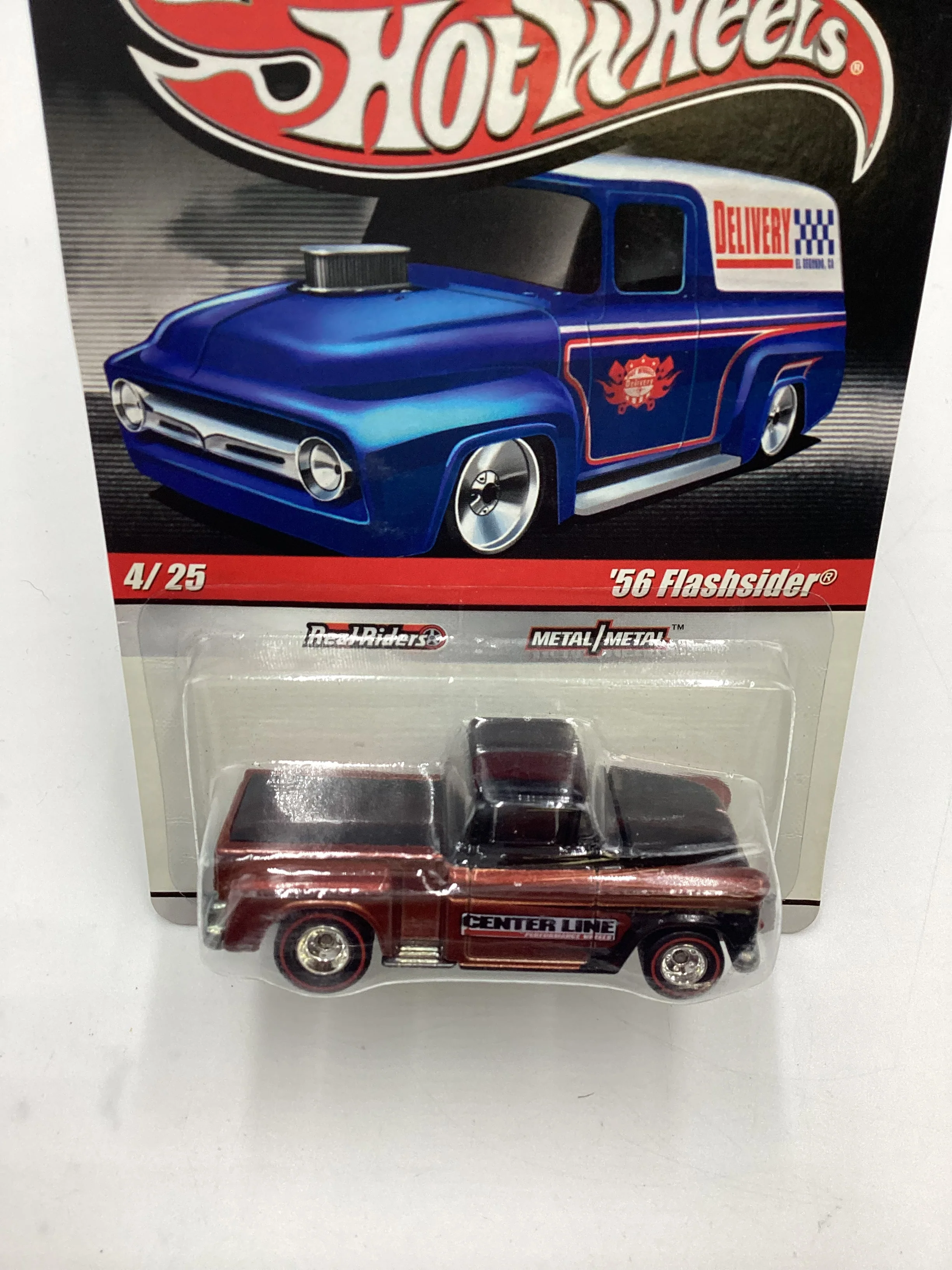 Hot wheels Slick Rides Premium Delivery #4 56 Flashsider Brown/Black 245A - Image 6