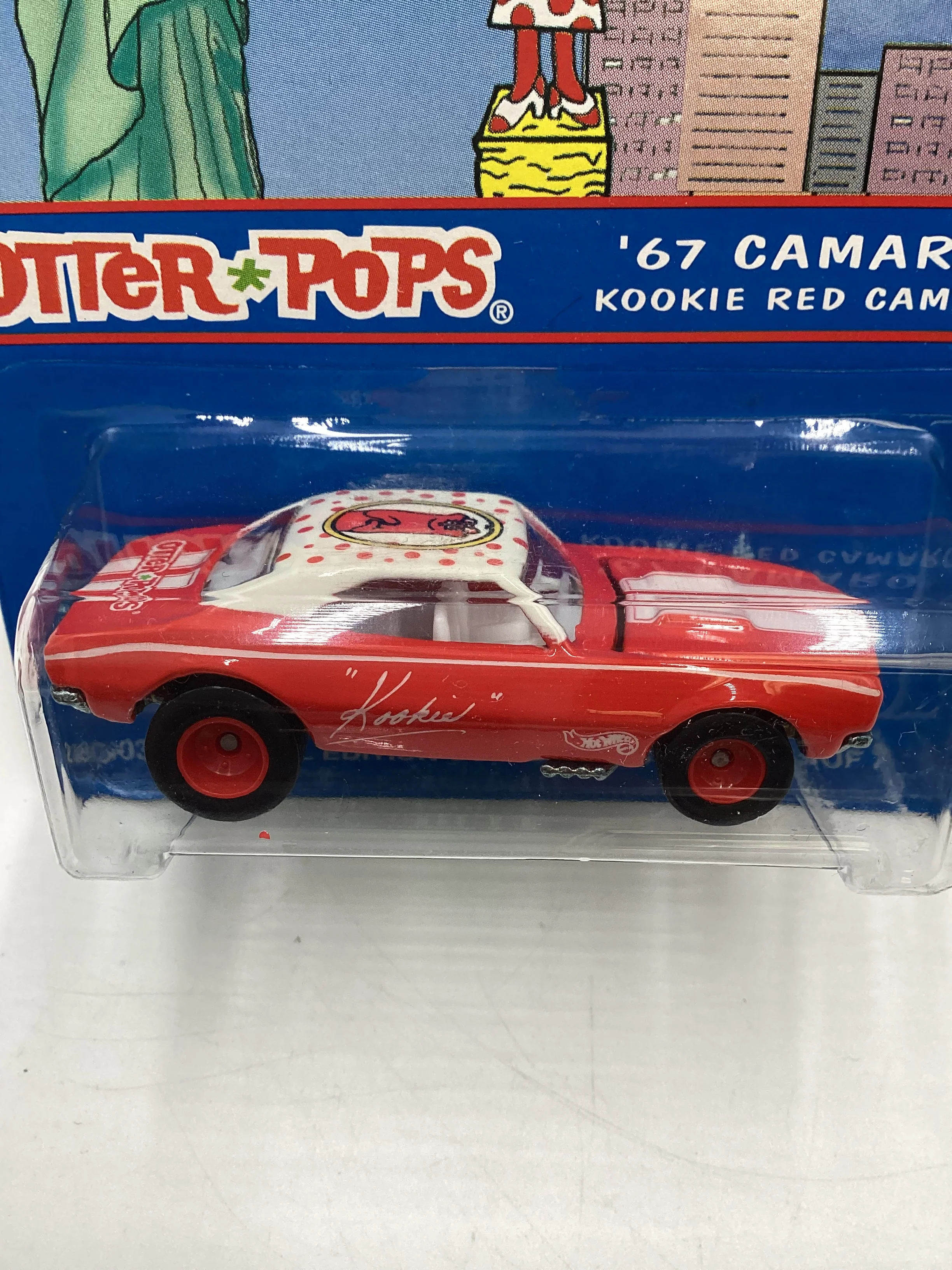 Hot Wheels Special Edition Otter Pops 67 Camaro Kookie Red W/Protector - Image 3