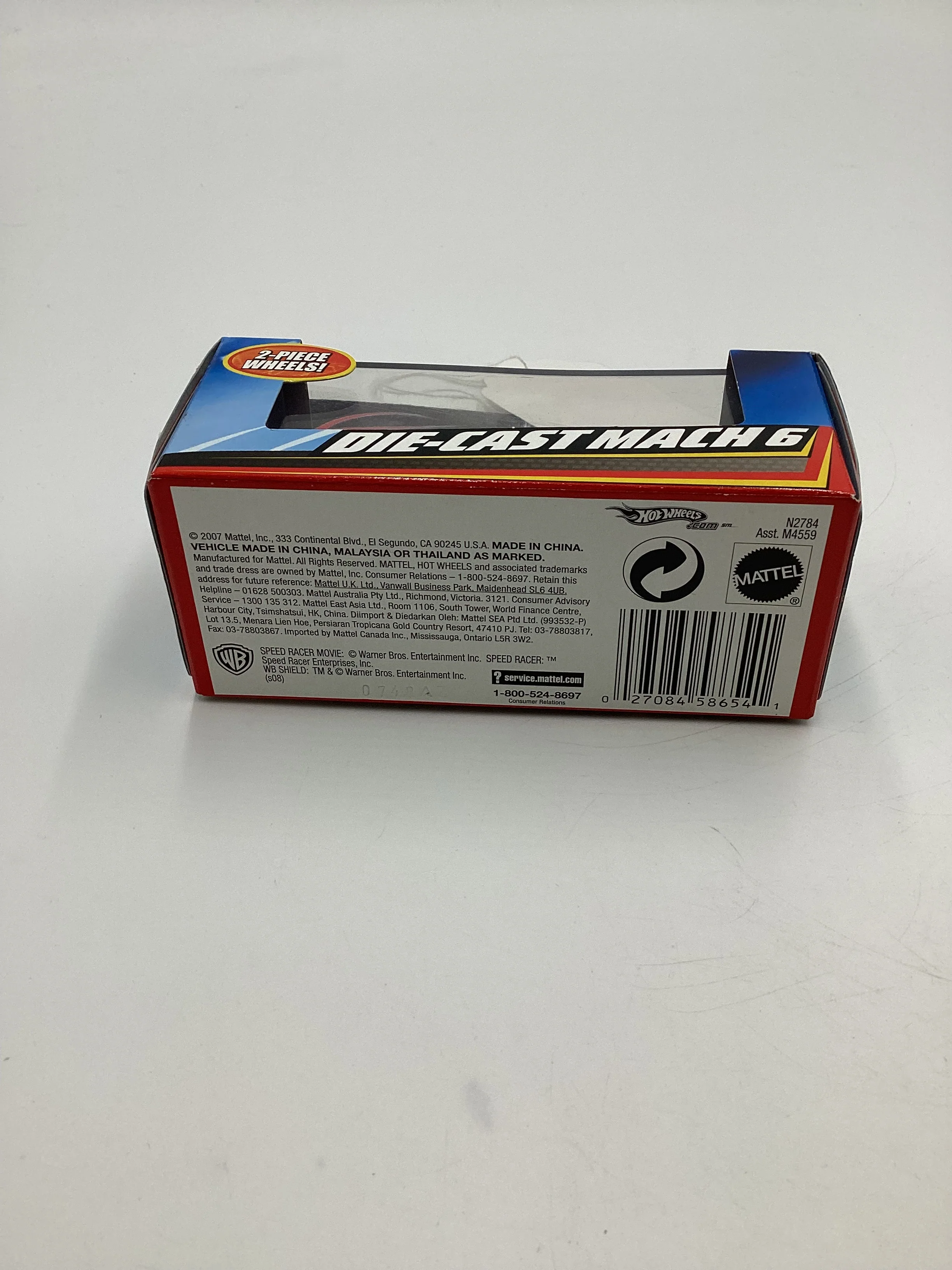 Hot Wheels Speed Racer Die-cast Mach 6 White VHTF - Image 6