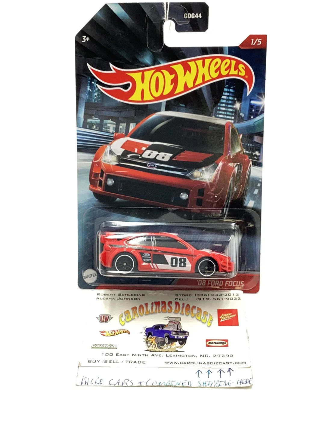 Hot wheels Street racers 08 Ford Focus Walmart exclusive 156F