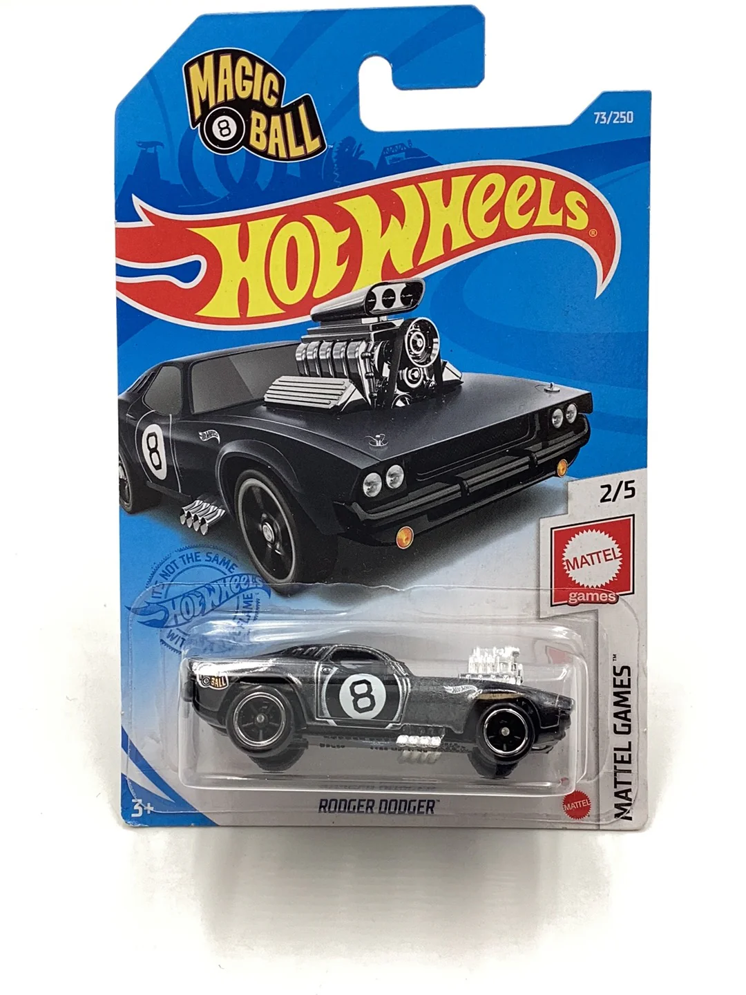 Hot Wheels super treasure hunt Rodger Dodger Magic 8 Ball “You got it” W/ Protector - Image 2