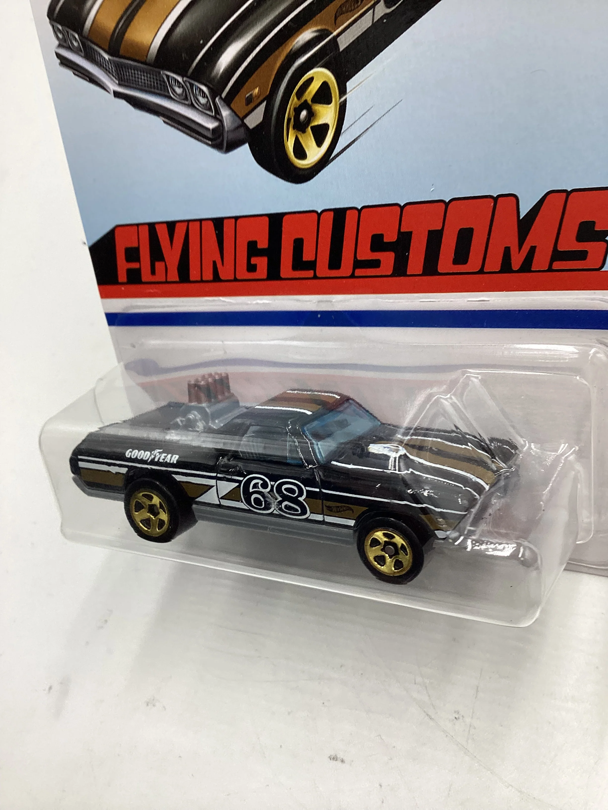 Hot Wheels Target Exclusive Flying Customs 68 El Camino Black 154G - Image 4