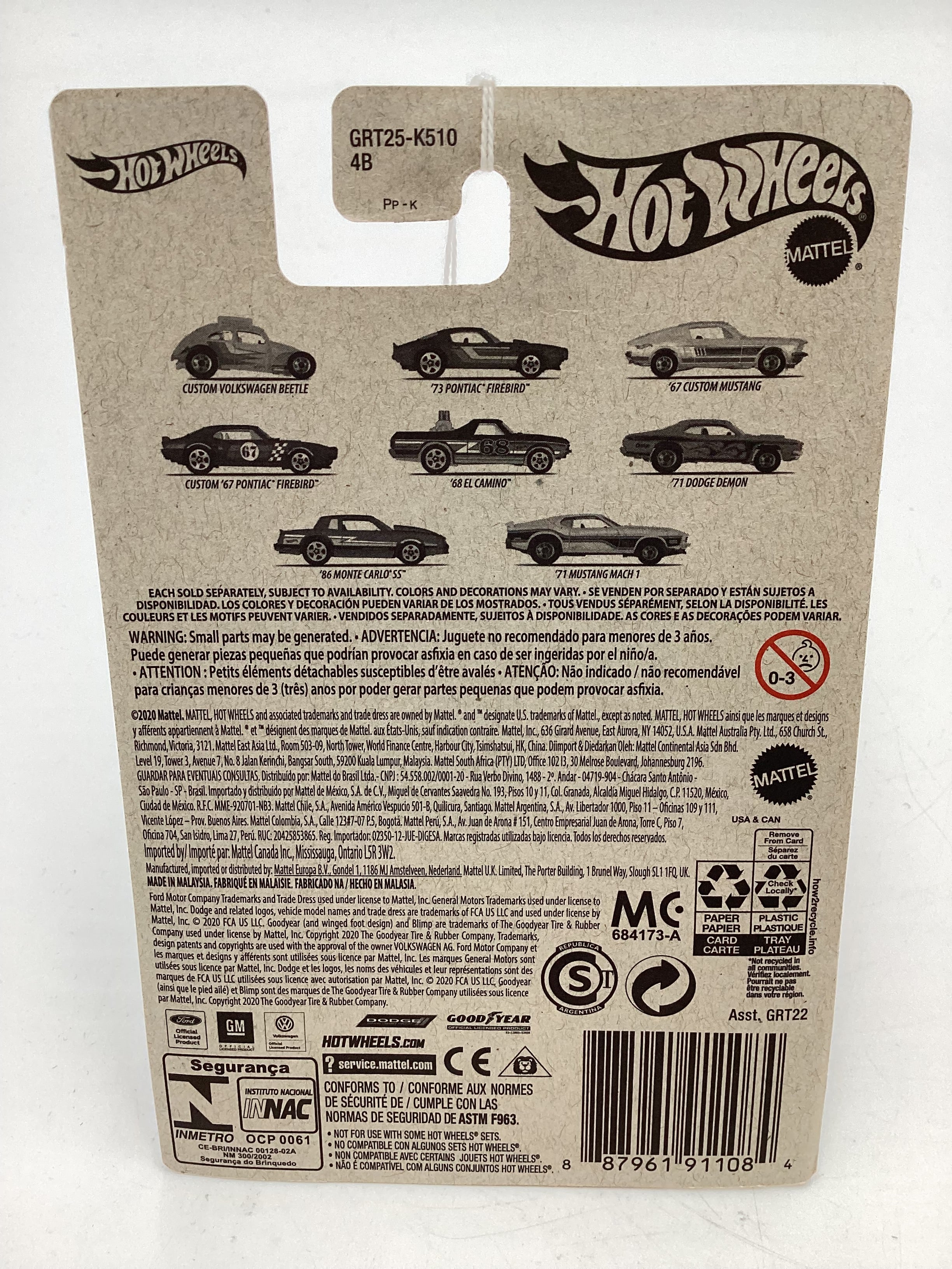 Hot Wheels Target Exclusive Flying Customs 67 Custom Mustang White 159A - Image 8