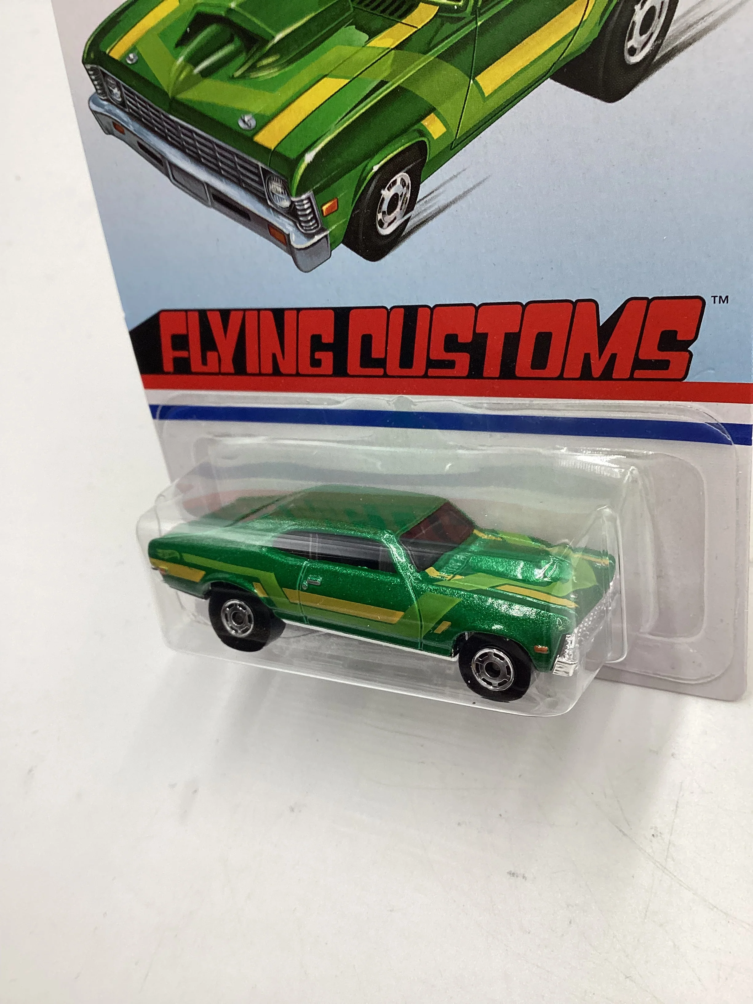 Hot Wheels Target Exclusive Flying Customs 68 Nova Green 156H - Image 4
