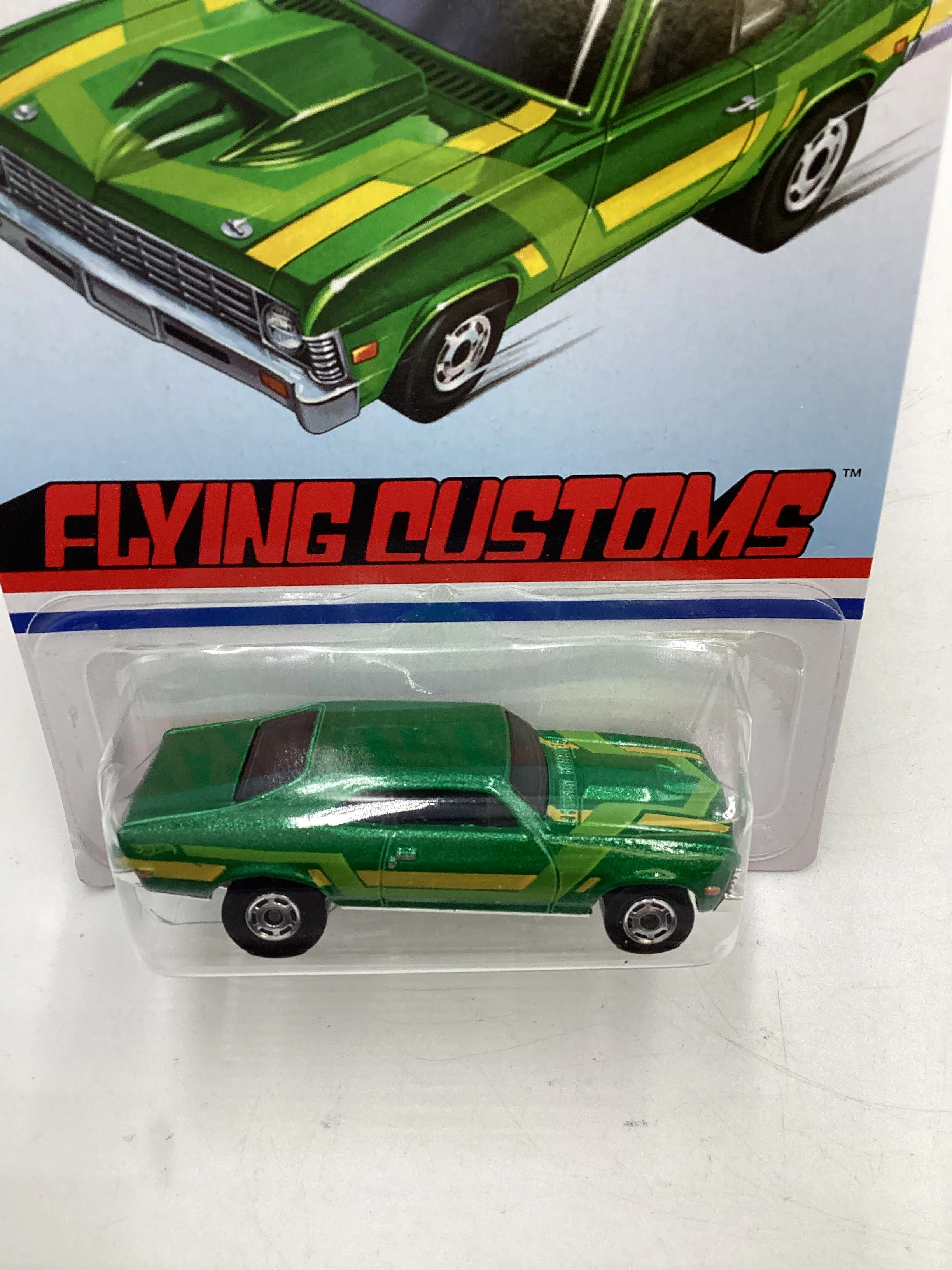 Hot Wheels Target Exclusive Flying Customs 68 Nova Green 156H - Image 6