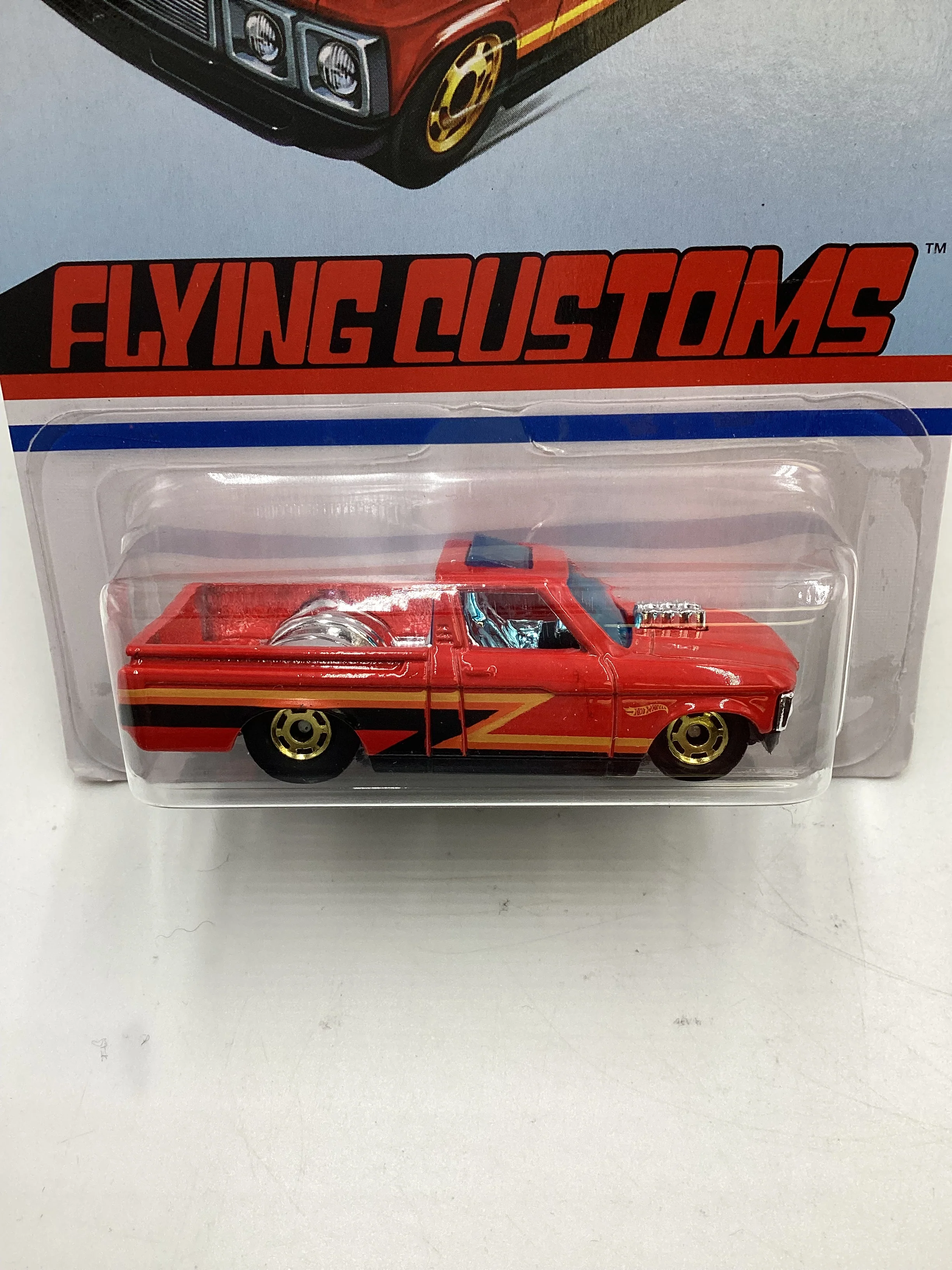 Hot Wheels Target Exclusive Flying Customs Custom 72 Chevy Luv Red 150G - Image 3