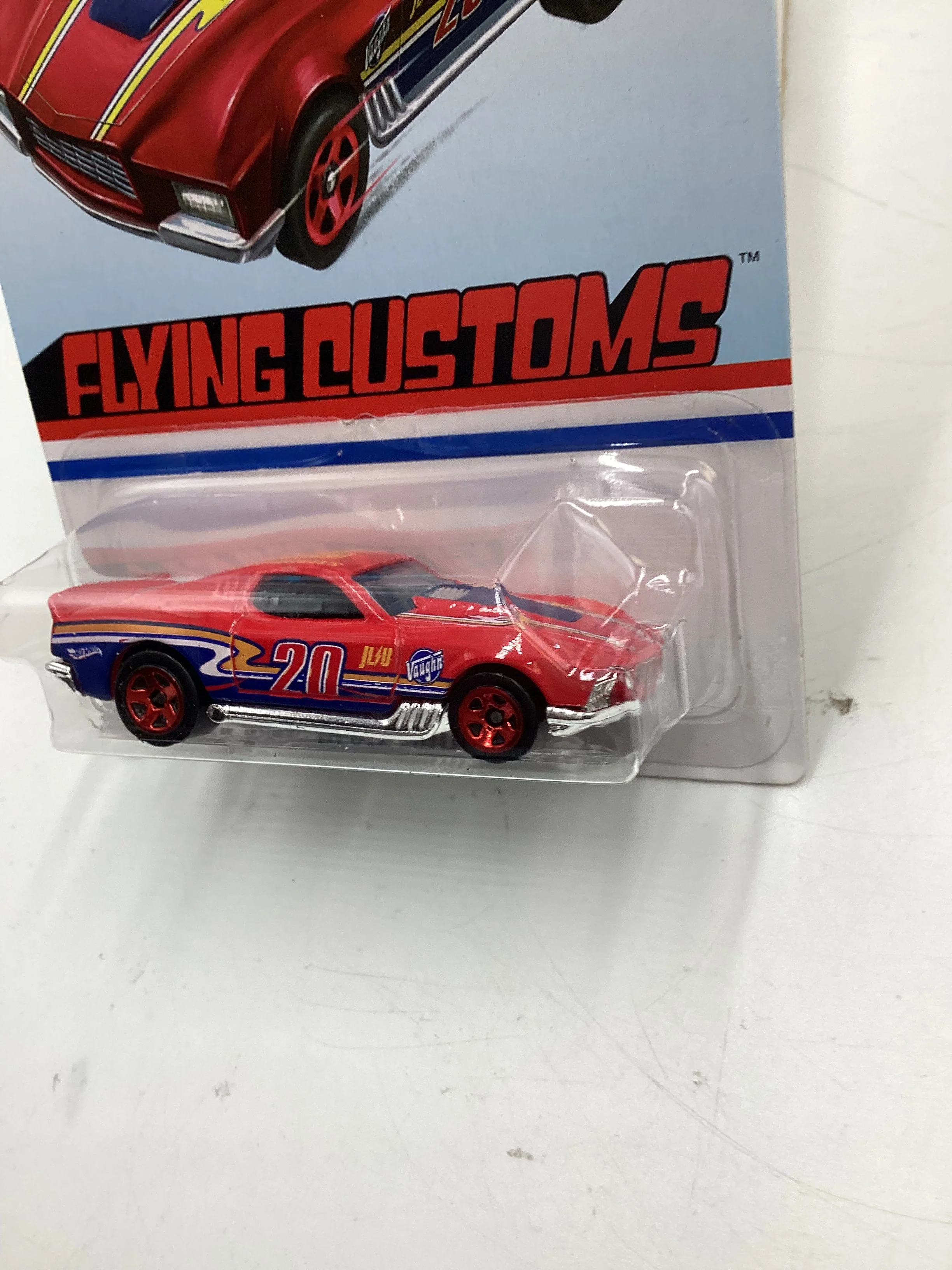 Hot Wheels Target Exclusive Flying Customs Blvd. Bruiser Red Cracked Blister 152i - Image 4