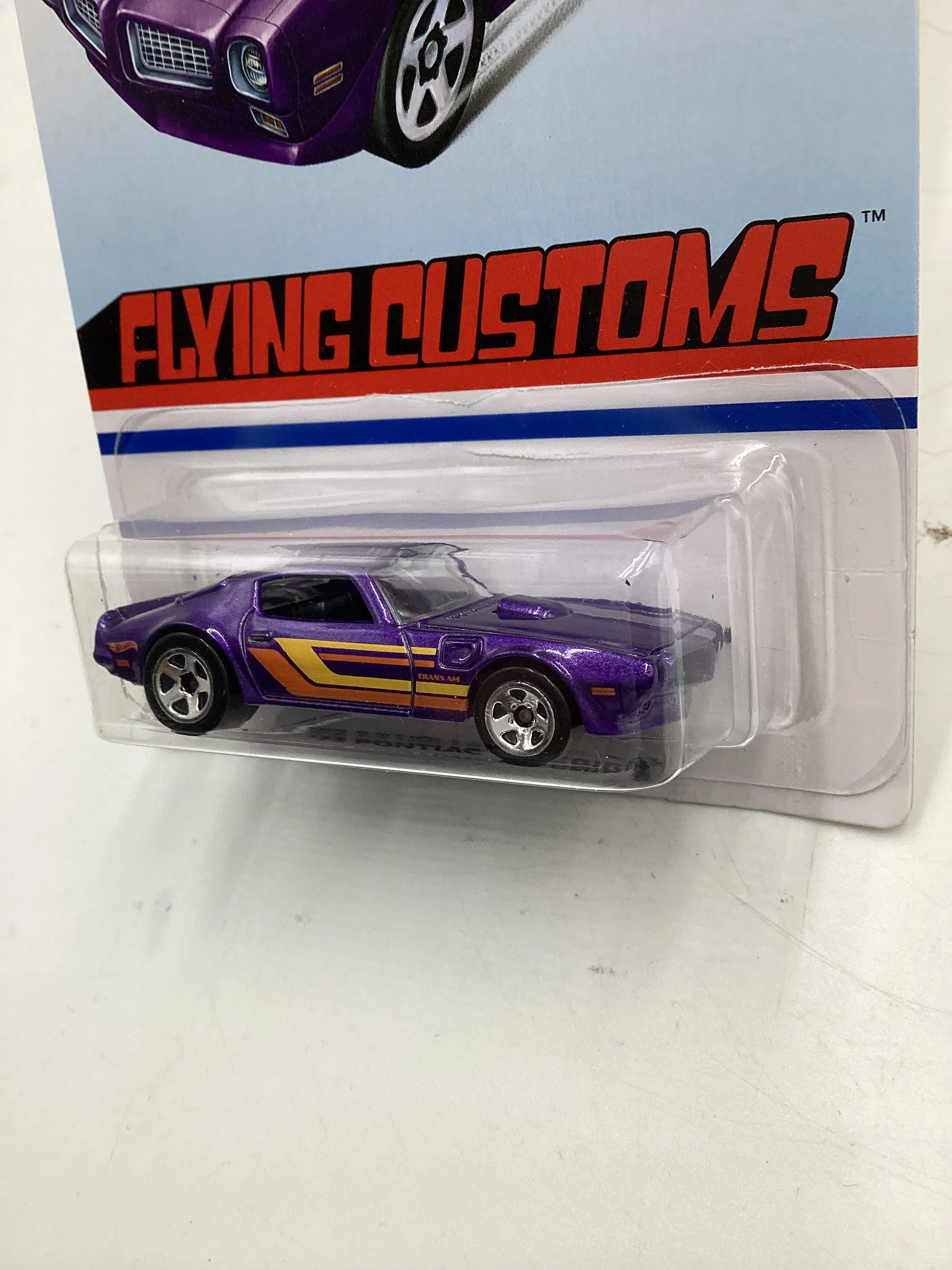 Hot Wheels Target Exclusive Flying Customs 73 Pontiac Firebird Purple 154E - Image 4