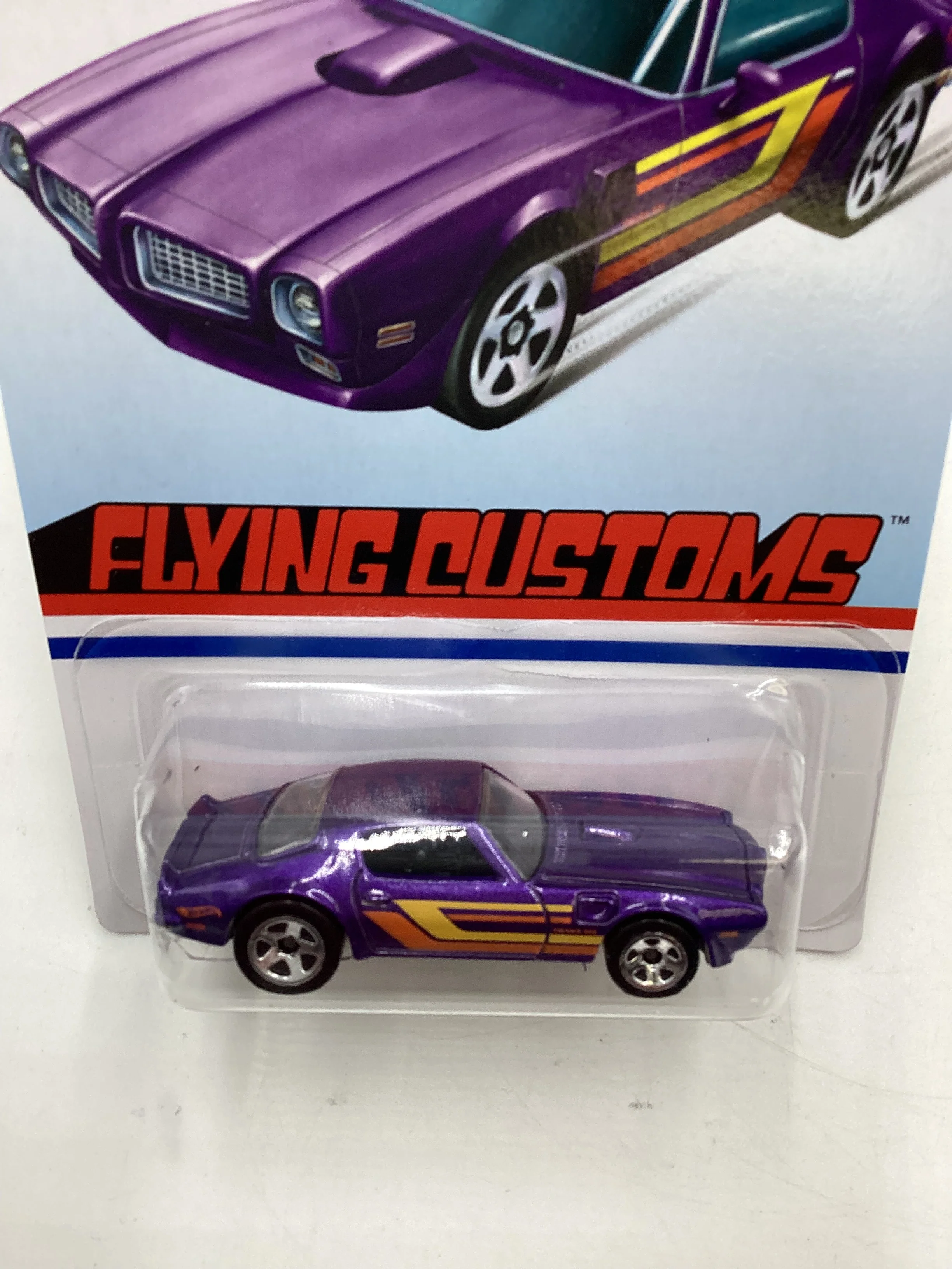 Hot Wheels Target Exclusive Flying Customs 73 Pontiac Firebird Purple 154E - Image 5