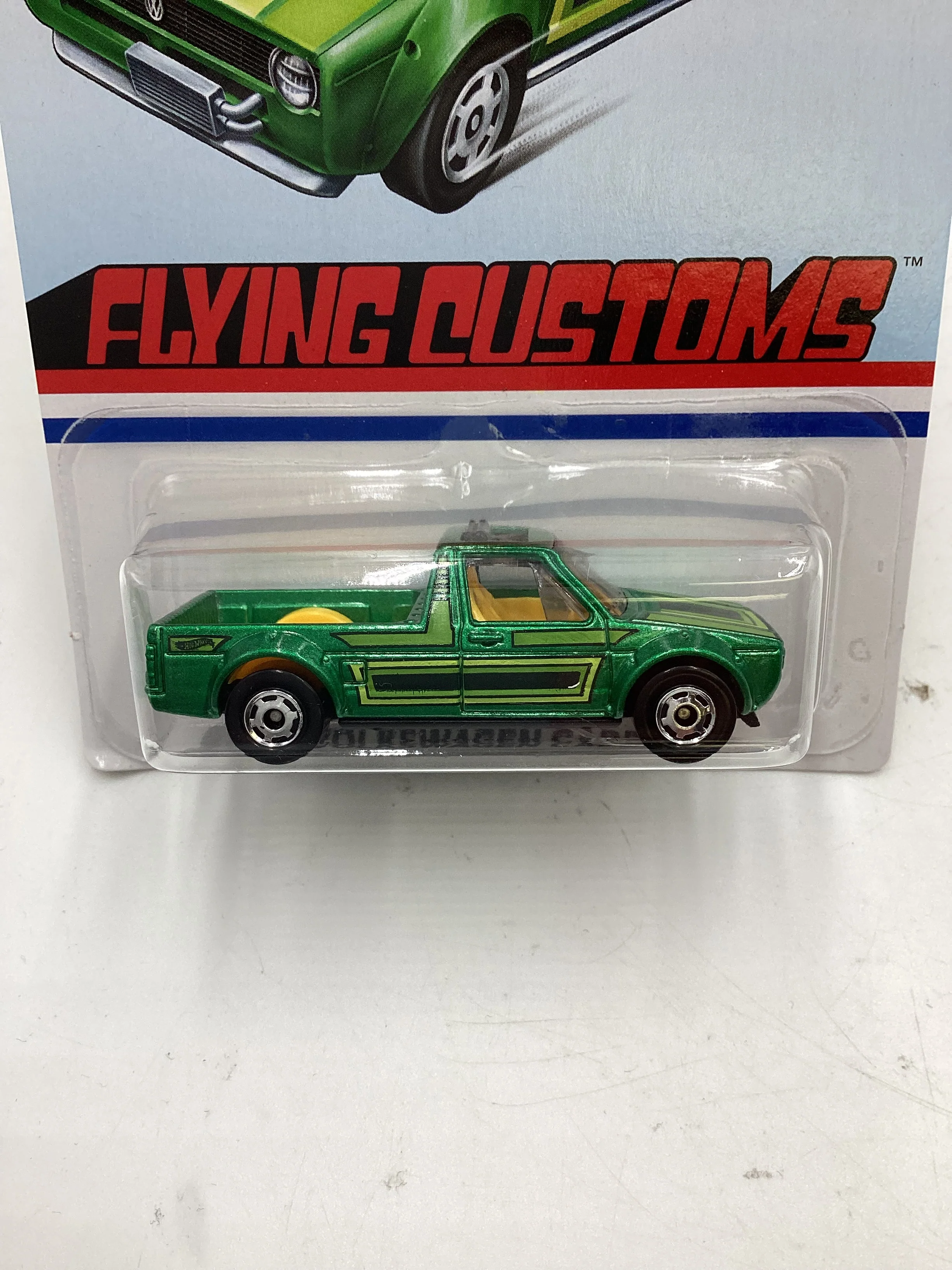 Hot Wheels Target Exclusive Flying Customs Volkswagen Caddy Green 154H - Image 3