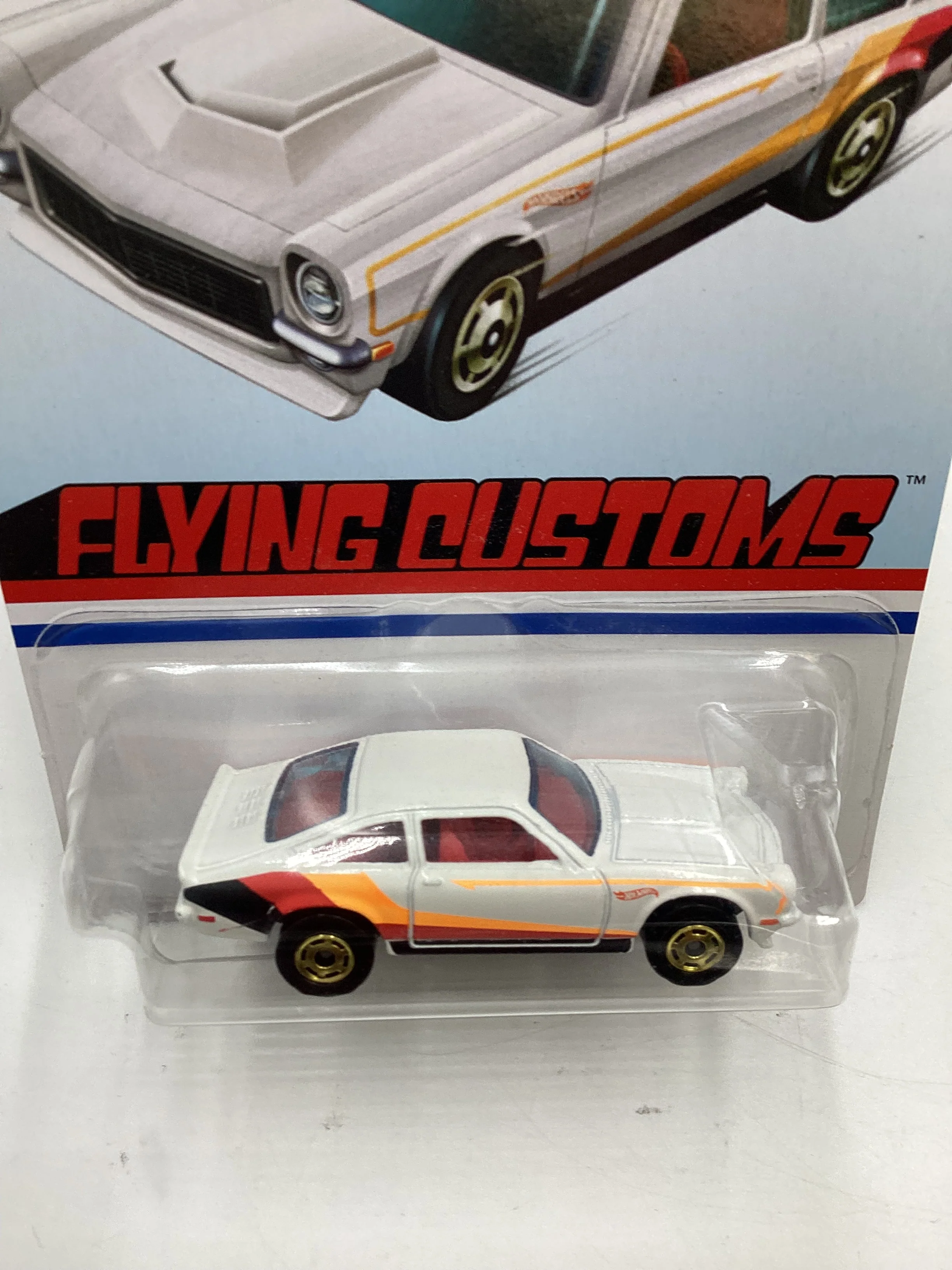 Hot Wheels Target Exclusive Flying Customs Custom V-8 Vega White 151i - Image 6