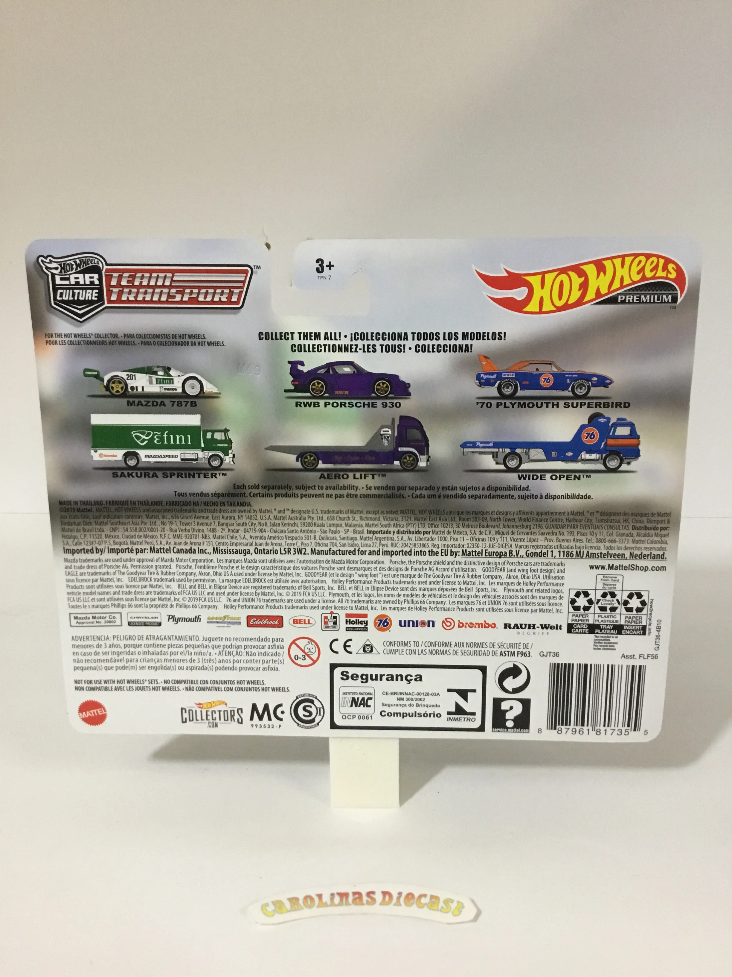 Hot wheels team transport Mazda 787B Sakura sprinter #16  280E - Image 3