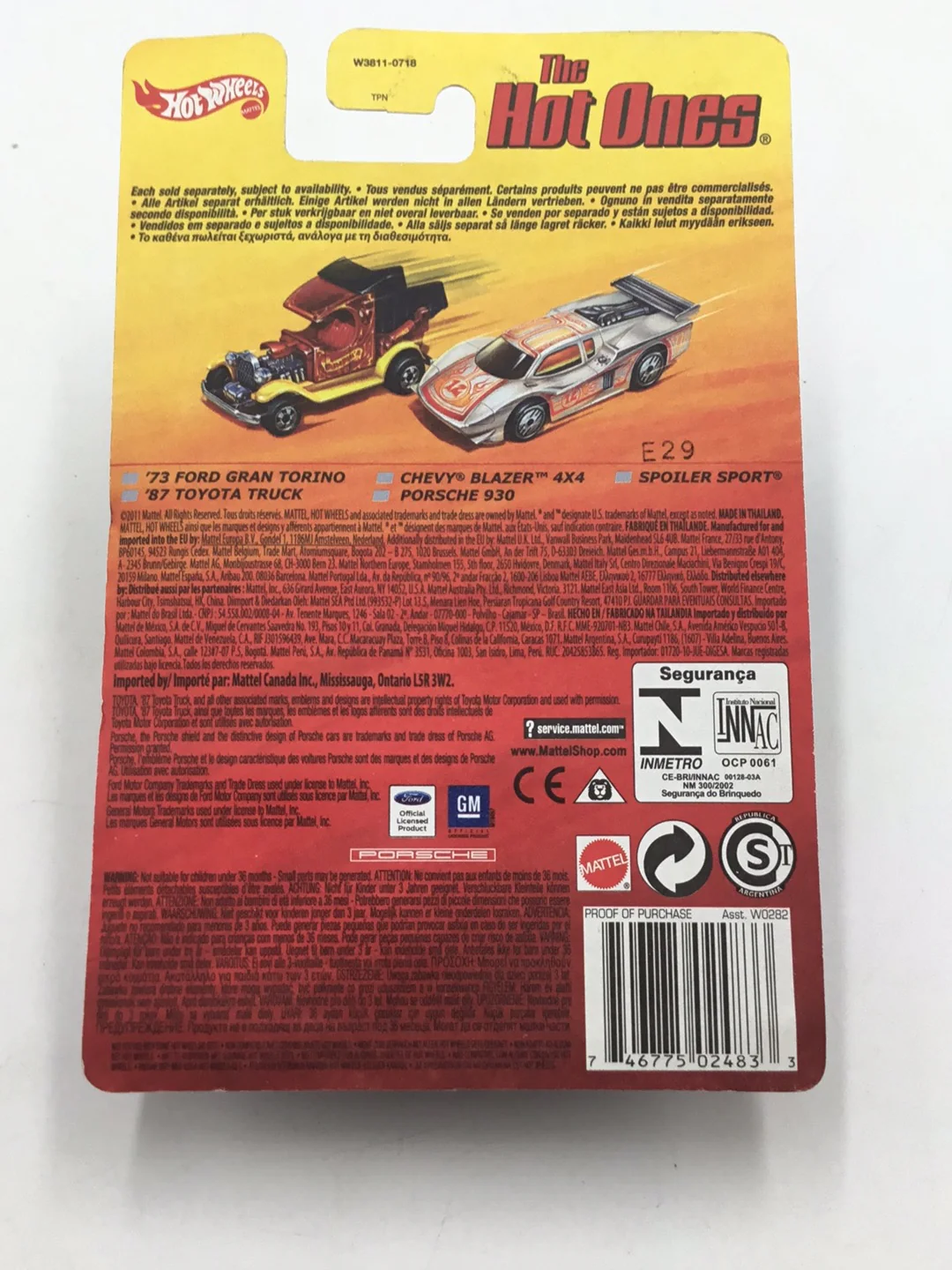 Hot wheels the hot ones 73 Ford Gran Torino W/Protector VHTF - Image 5