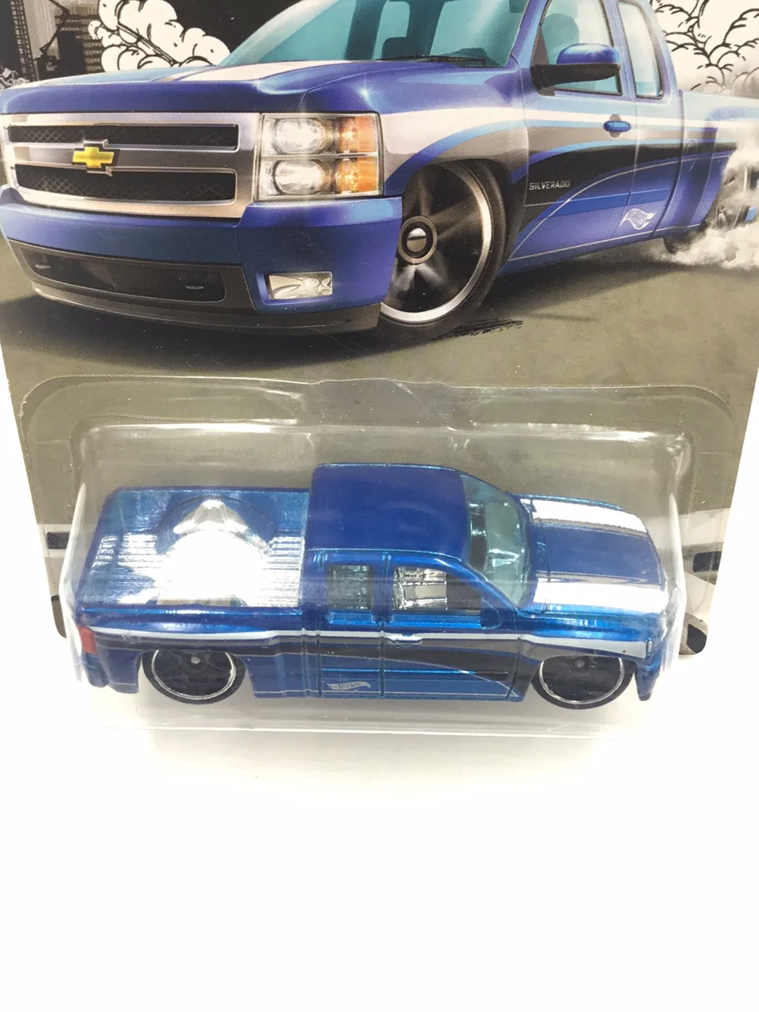 Hot Wheels Truck Series 7/8 Chevy Silverado (Bad Card) BB2 - Image 6