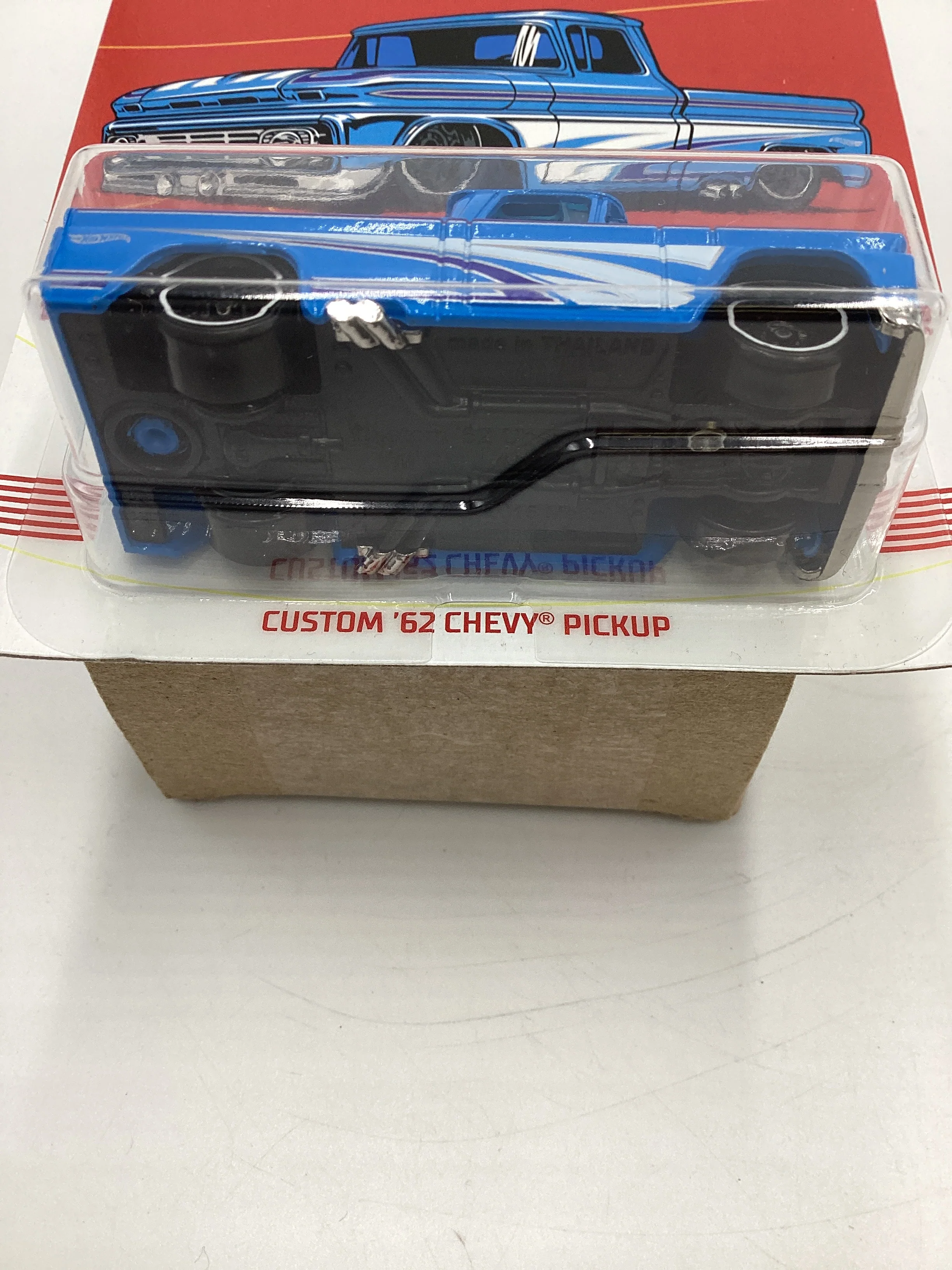 Hot Wheels Walmart Exclusive American Truck Series #7 Custom 62 Chevy Pickup Blue 158F - Image 9