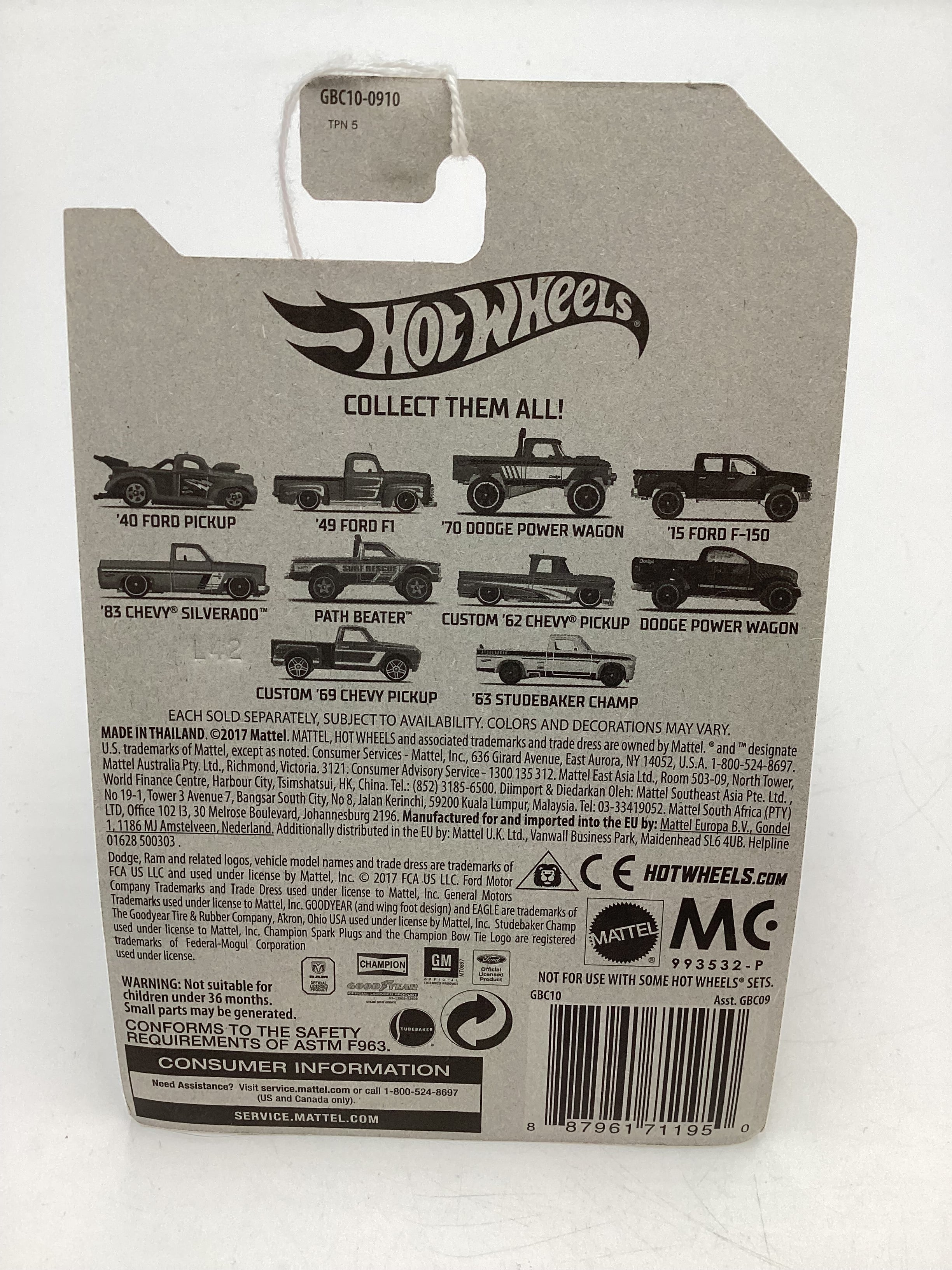Hot Wheels Walmart Exclusive American Truck Series #5 83 Chevy Silverado Yellow SR - Image 8