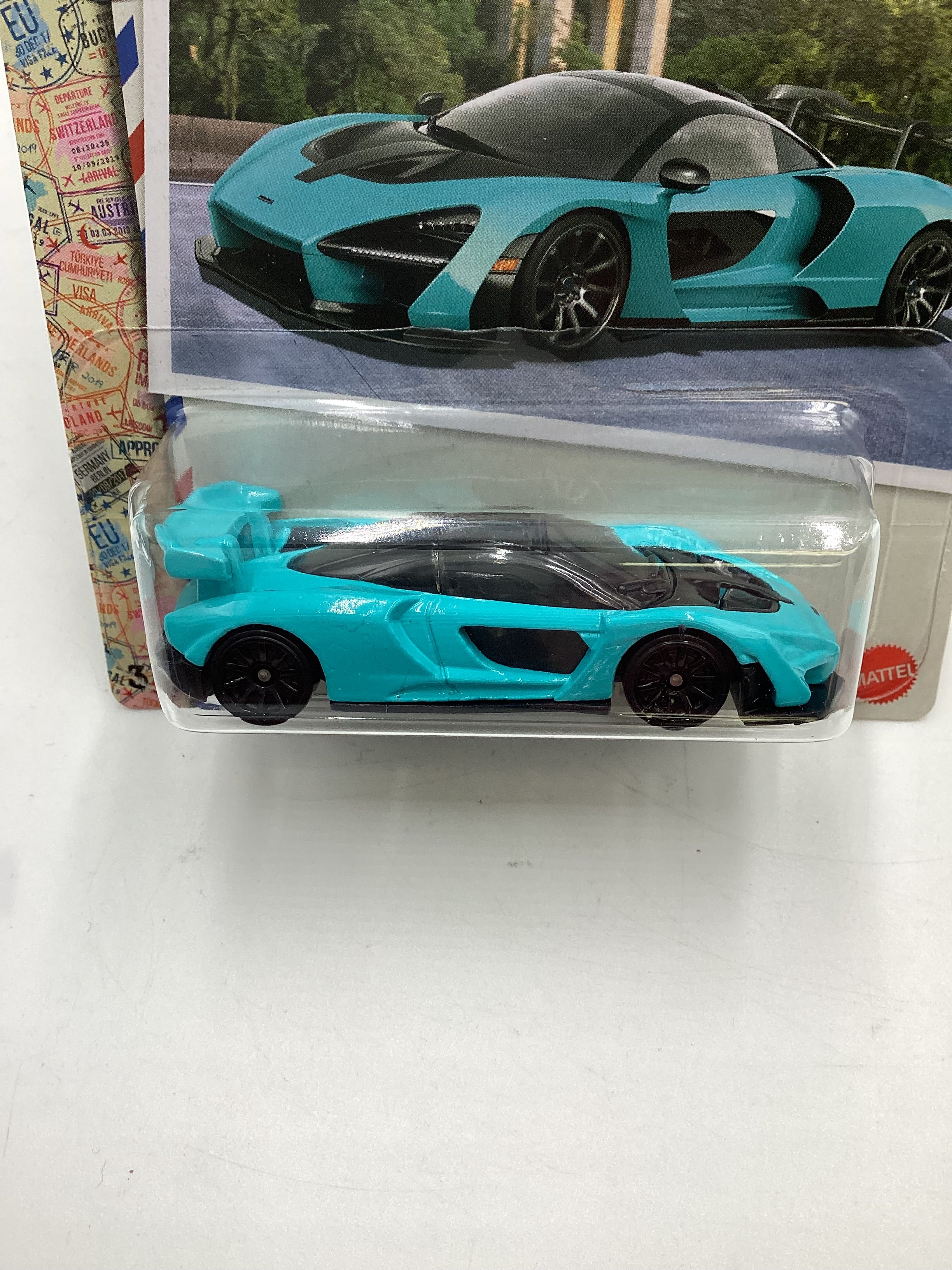 Hot Wheels Walmart Exclusive World Class Racers #1 McLaren Senna Light Blue 151F - Image 3