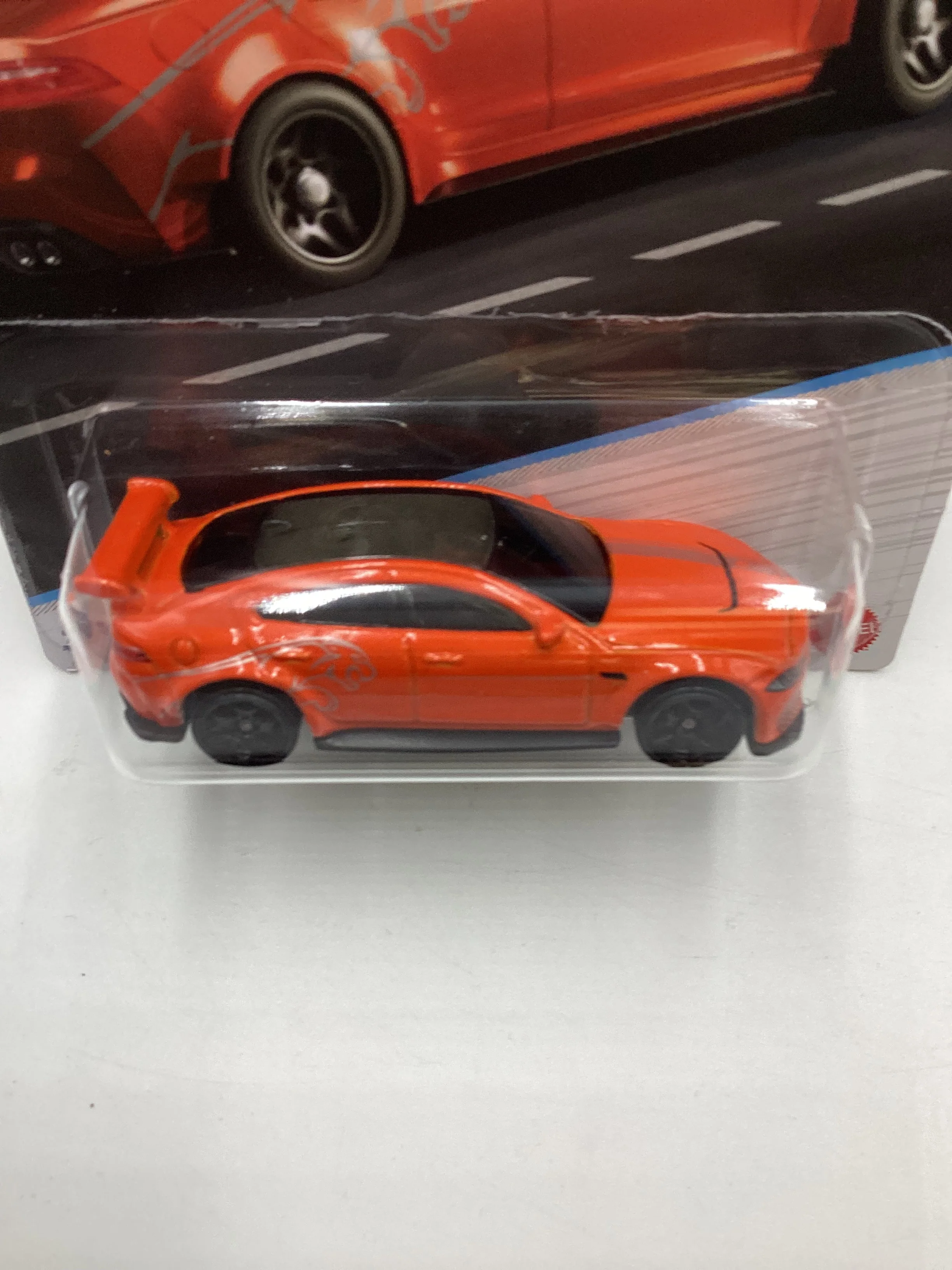Hot Wheels Walmart Exclusive Luxury Sedans #4 Jaguar XE SV Project 8 Orange 158F - Image 6