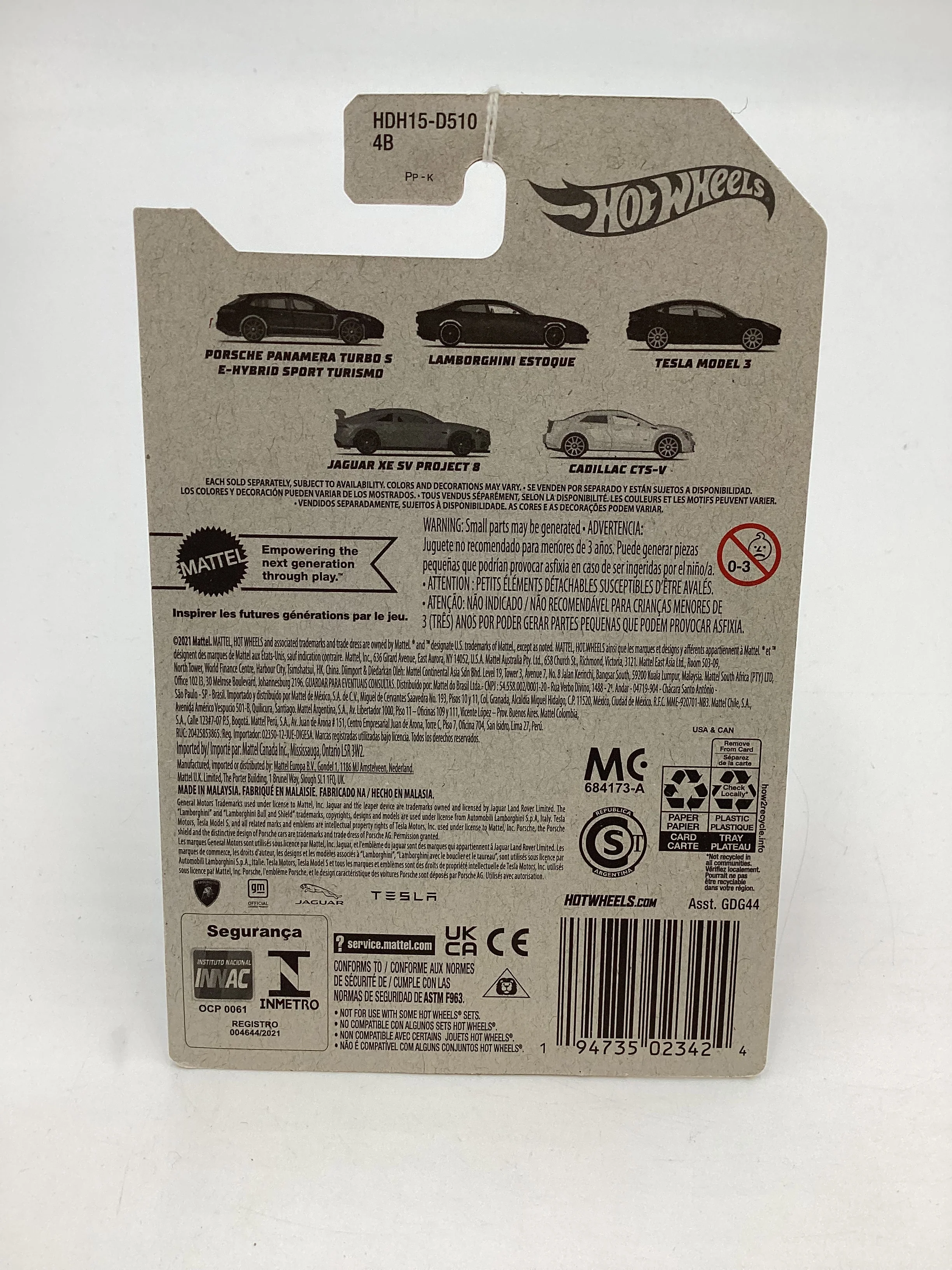 Hot Wheels Walmart Exclusive Luxury Sedans #4 Jaguar XE SV Project 8 Orange 158F - Image 8