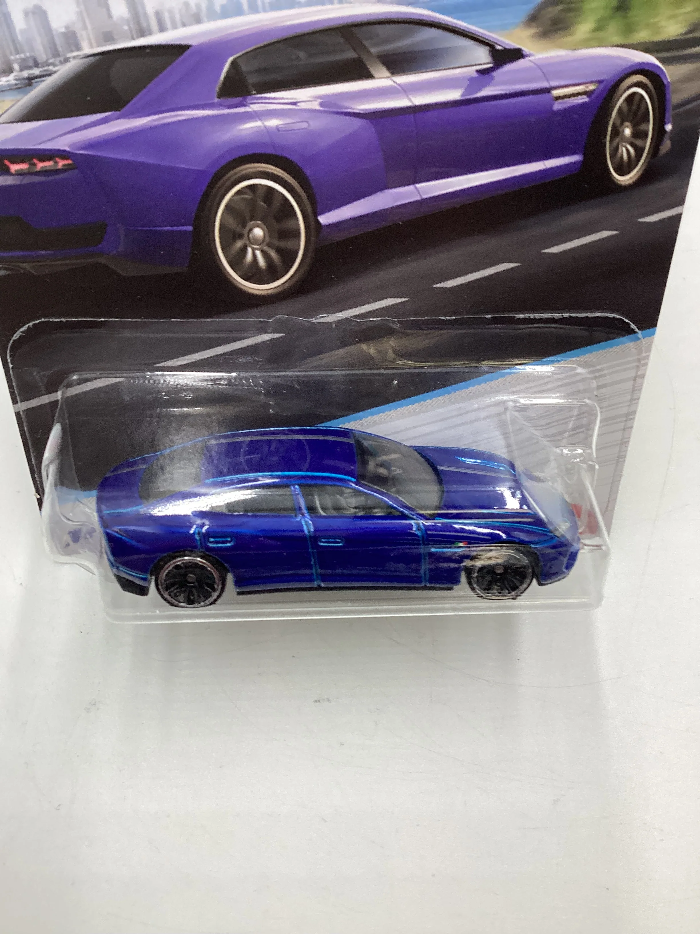 Hot Wheels Walmart Exclusive Luxury Sedans #2 Lamborghini Estoque Blue 154i - Image 6