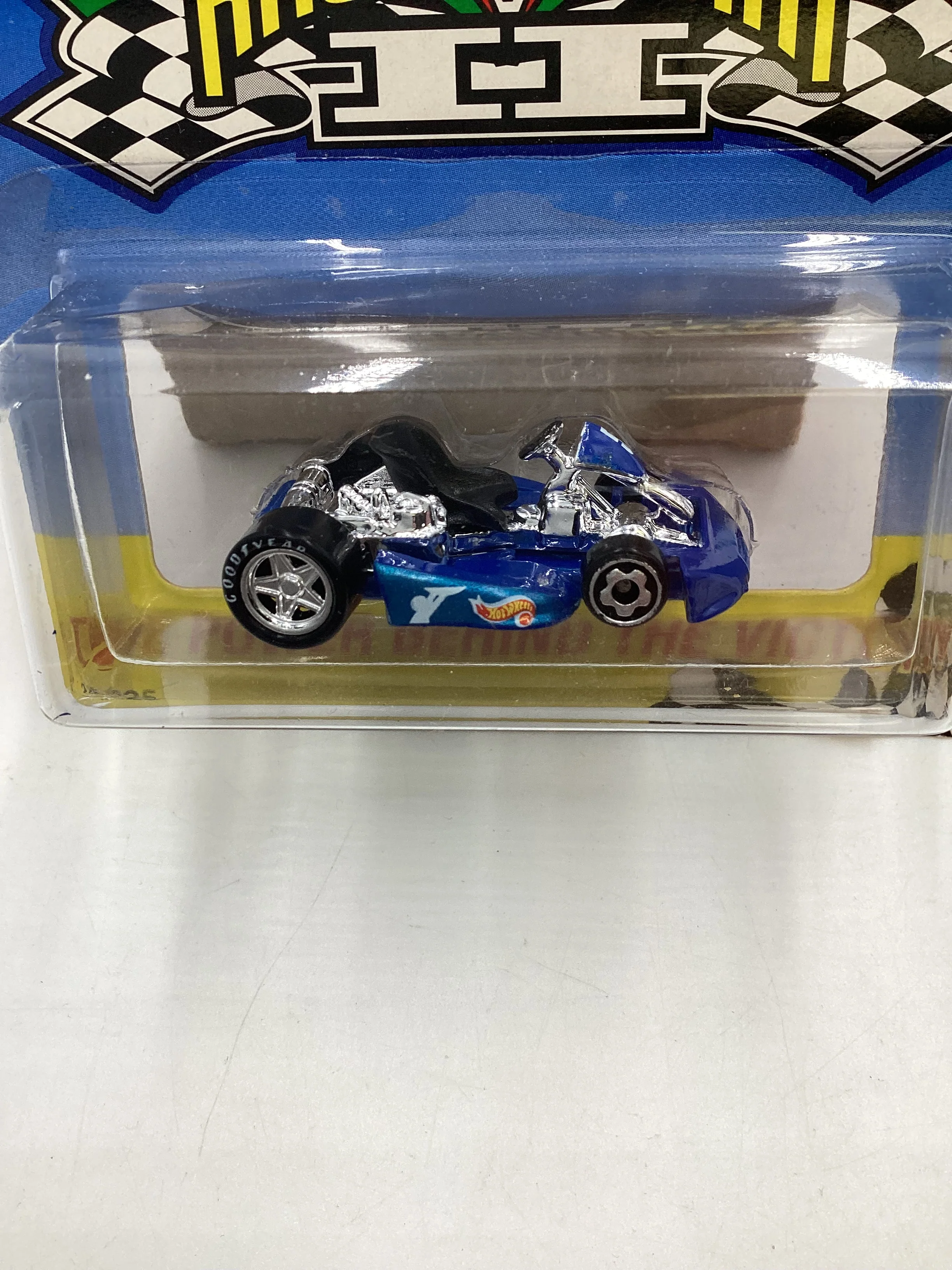 Hot Wheels Yama Hauler Go Kart Blue Silver Rims with protector - Image 3