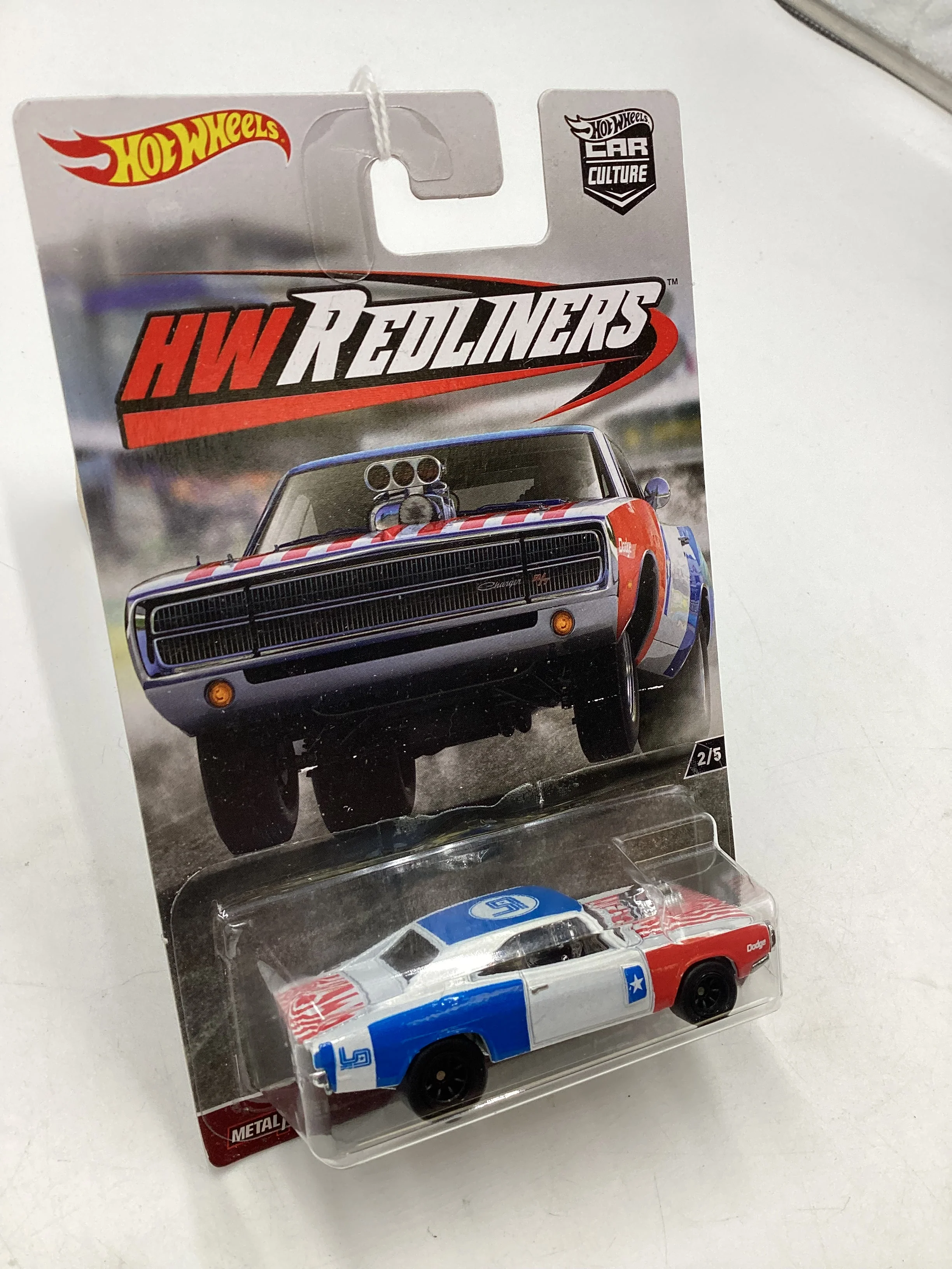HW 2017 Redliners 2/5 70 Dodge Charger R/T 245L - Image 8