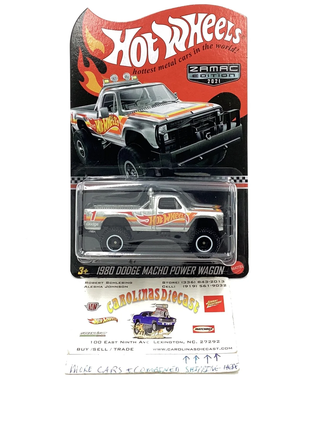 Hw 2021 Collectors edition Zamac 1980 Dodge Macho Power Wagon with protector