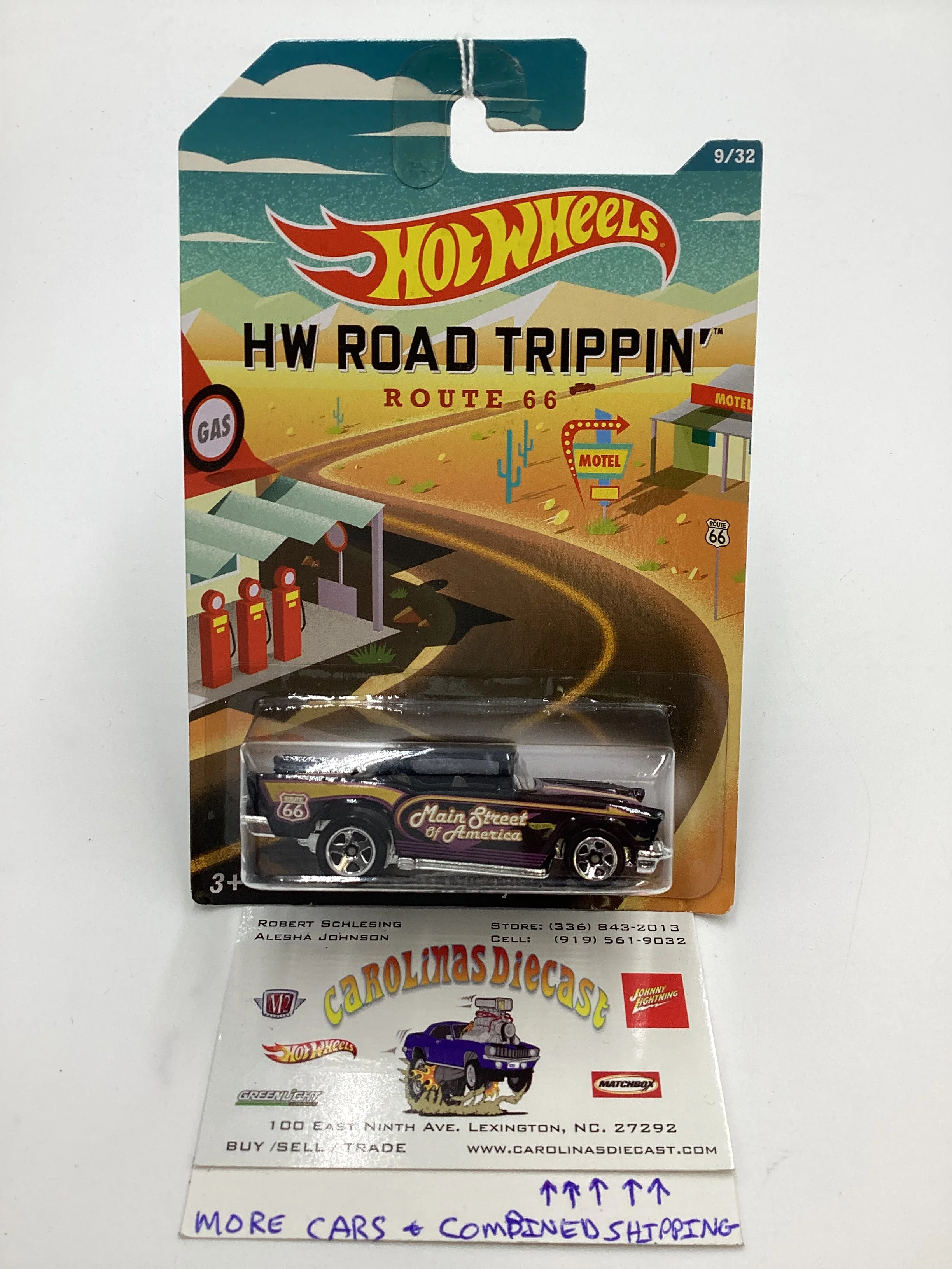 HW Road Trippin #9 57 Chevy Black 159D