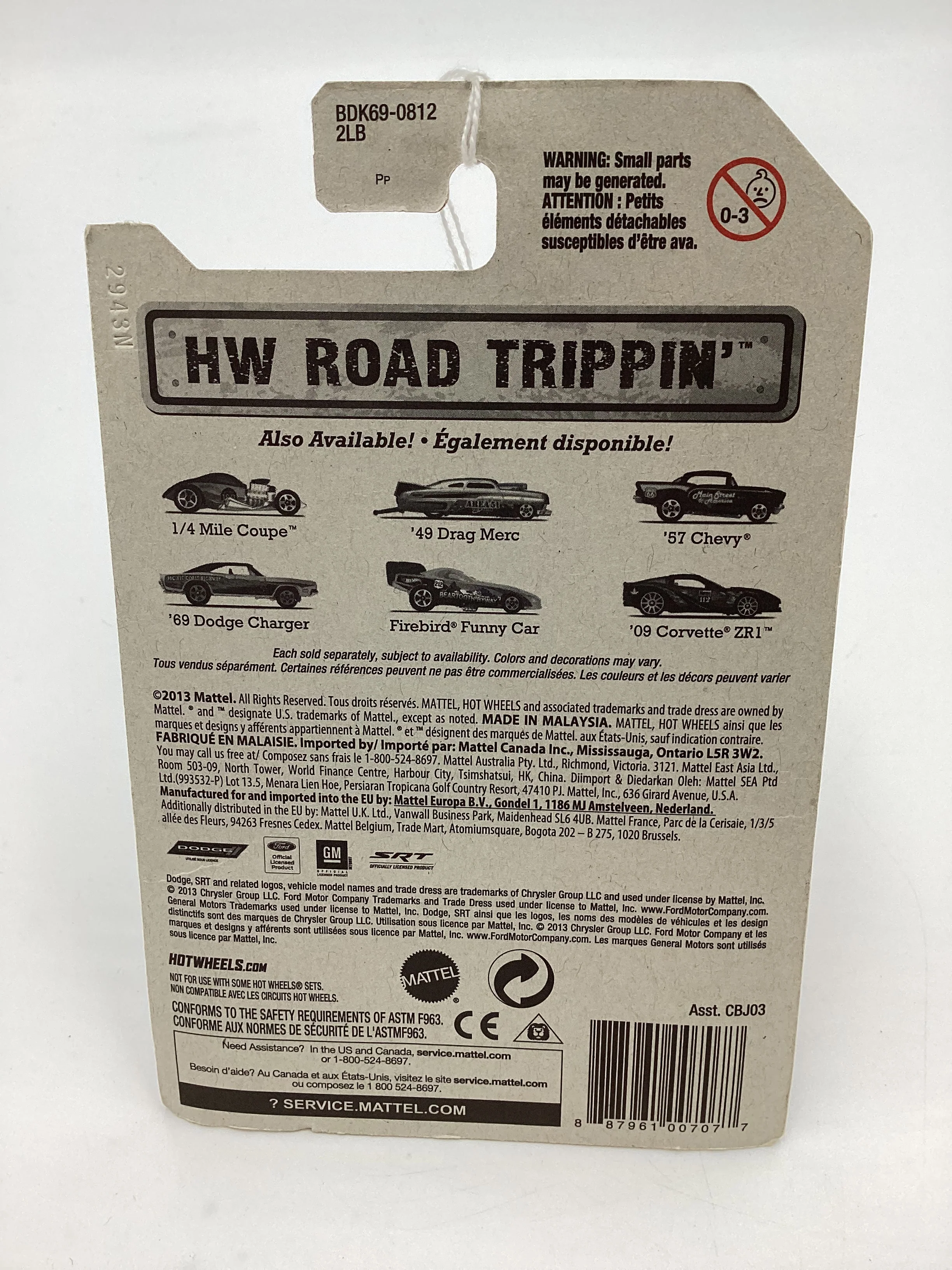 HW Road Trippin #9 57 Chevy Black 159D - Image 7