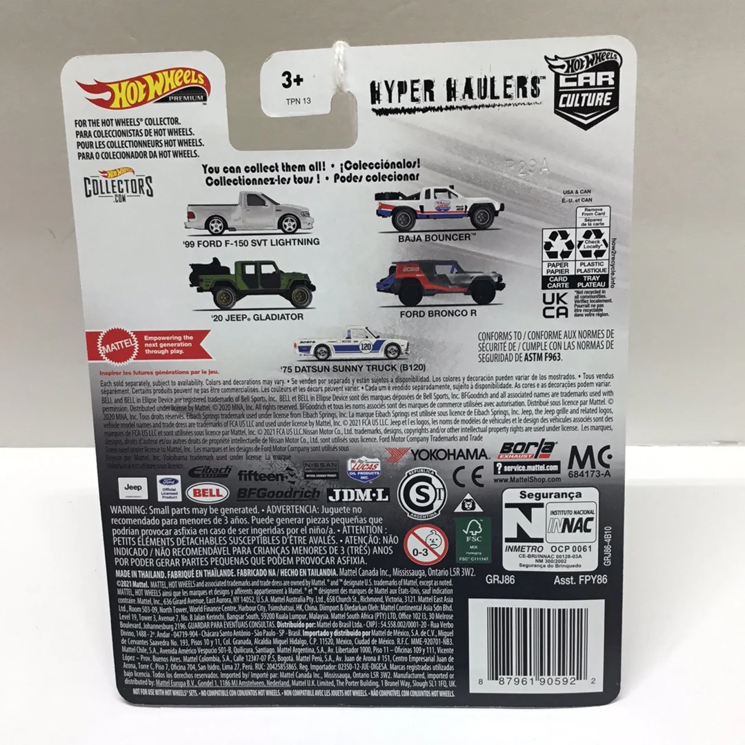 2021 Hot wheels car culture Hyper Haulers #3 20 Jeep Gladiator M8 - Image 4