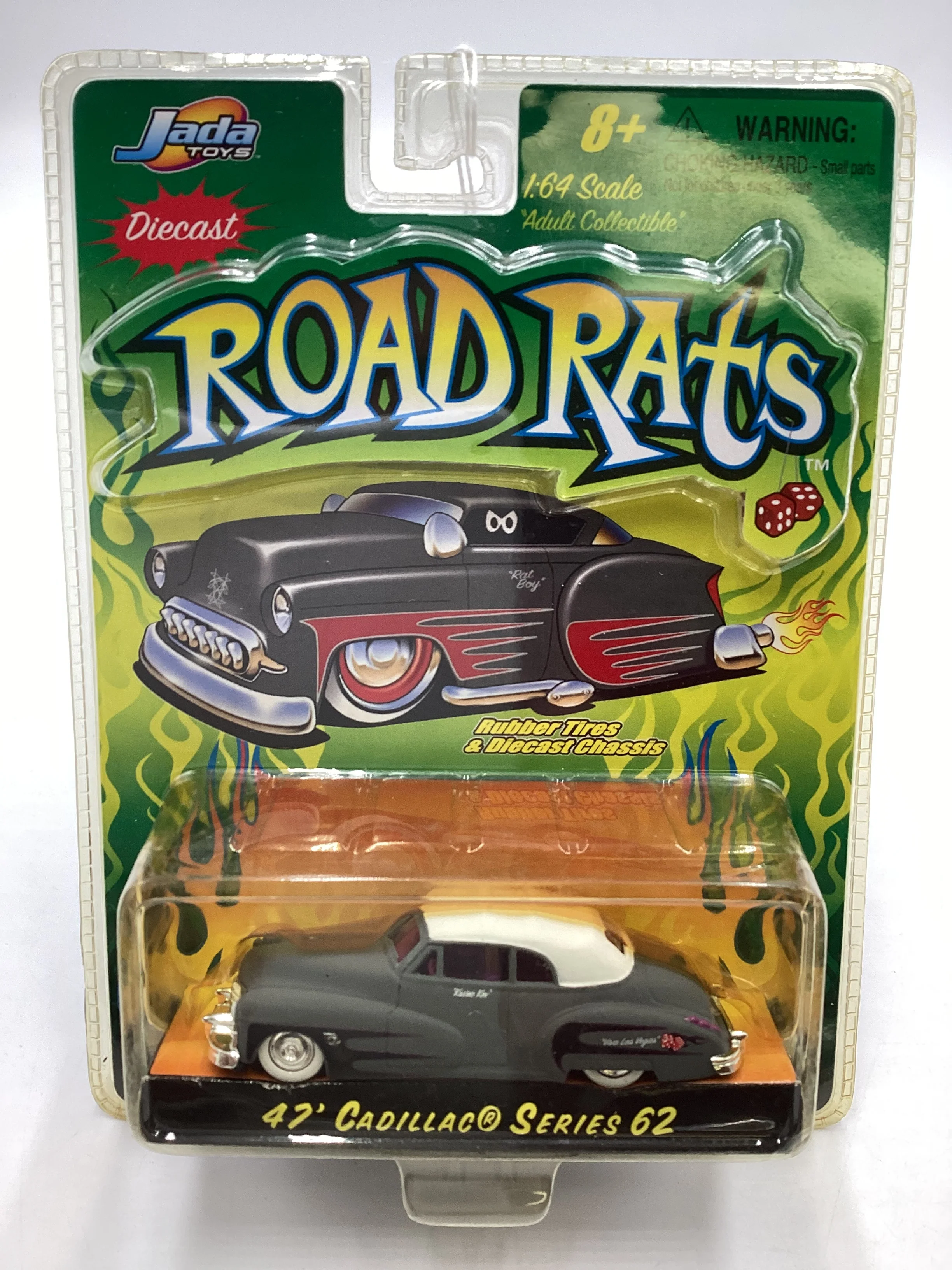 Jada Diecast Road Rats 47 Cadillac Series 62 Primer Gray 222A - Image 2