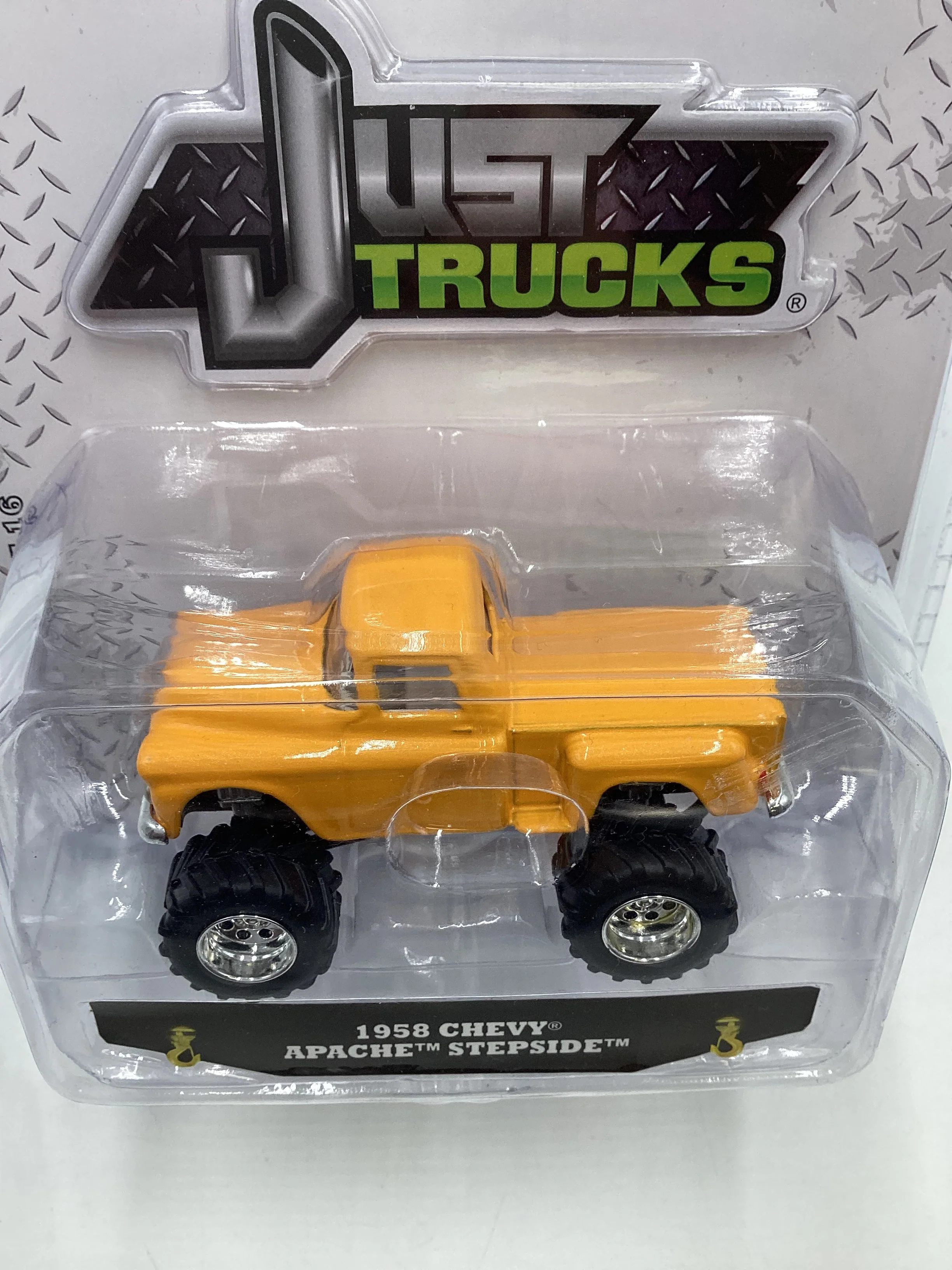 Jada Just Trucks Orange 1958 Chevy Apache Stepside 216E - Image 6