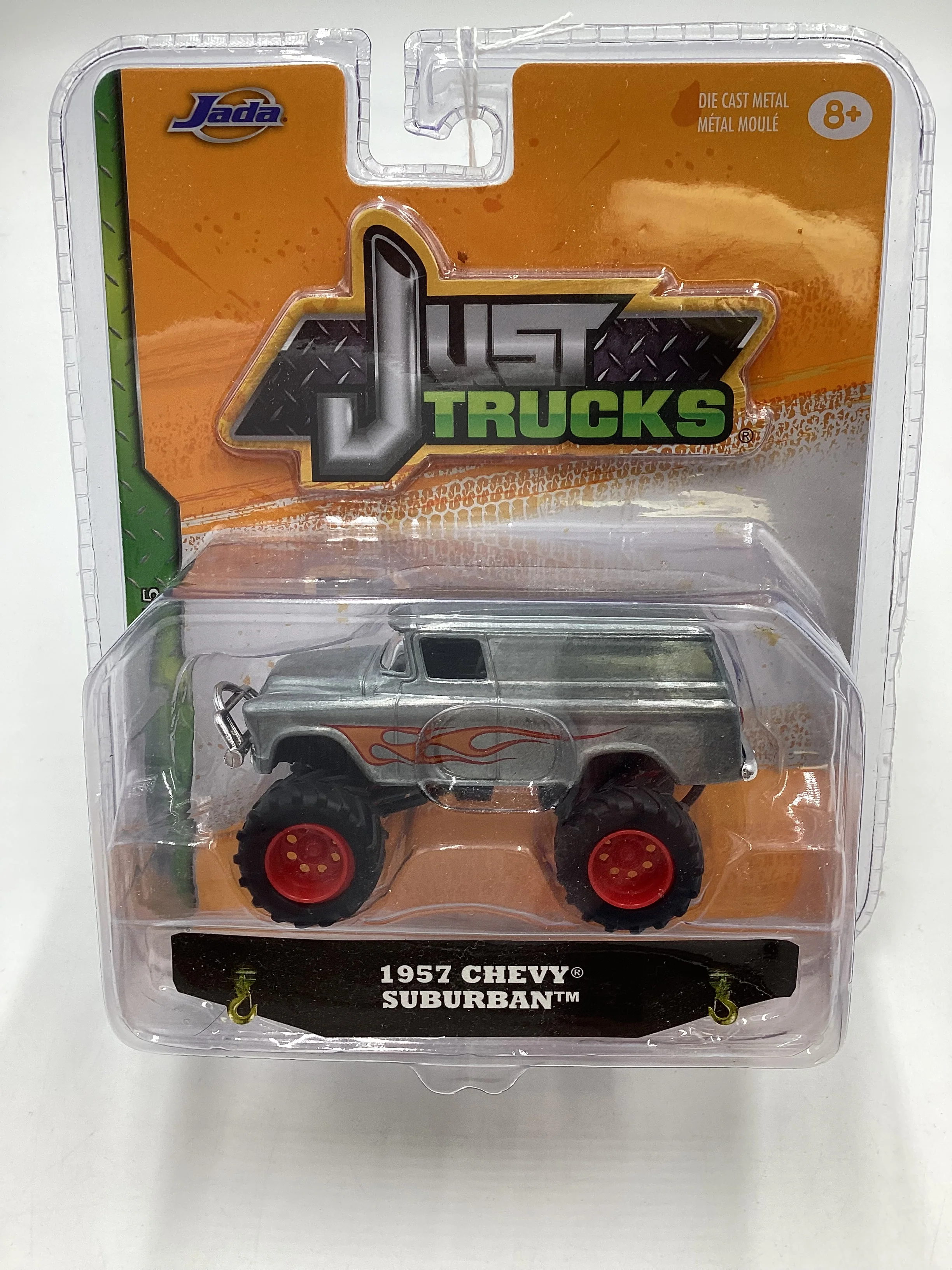 Jada Just Trucks Silver 1957 Chevy Suburban 216B - Image 2